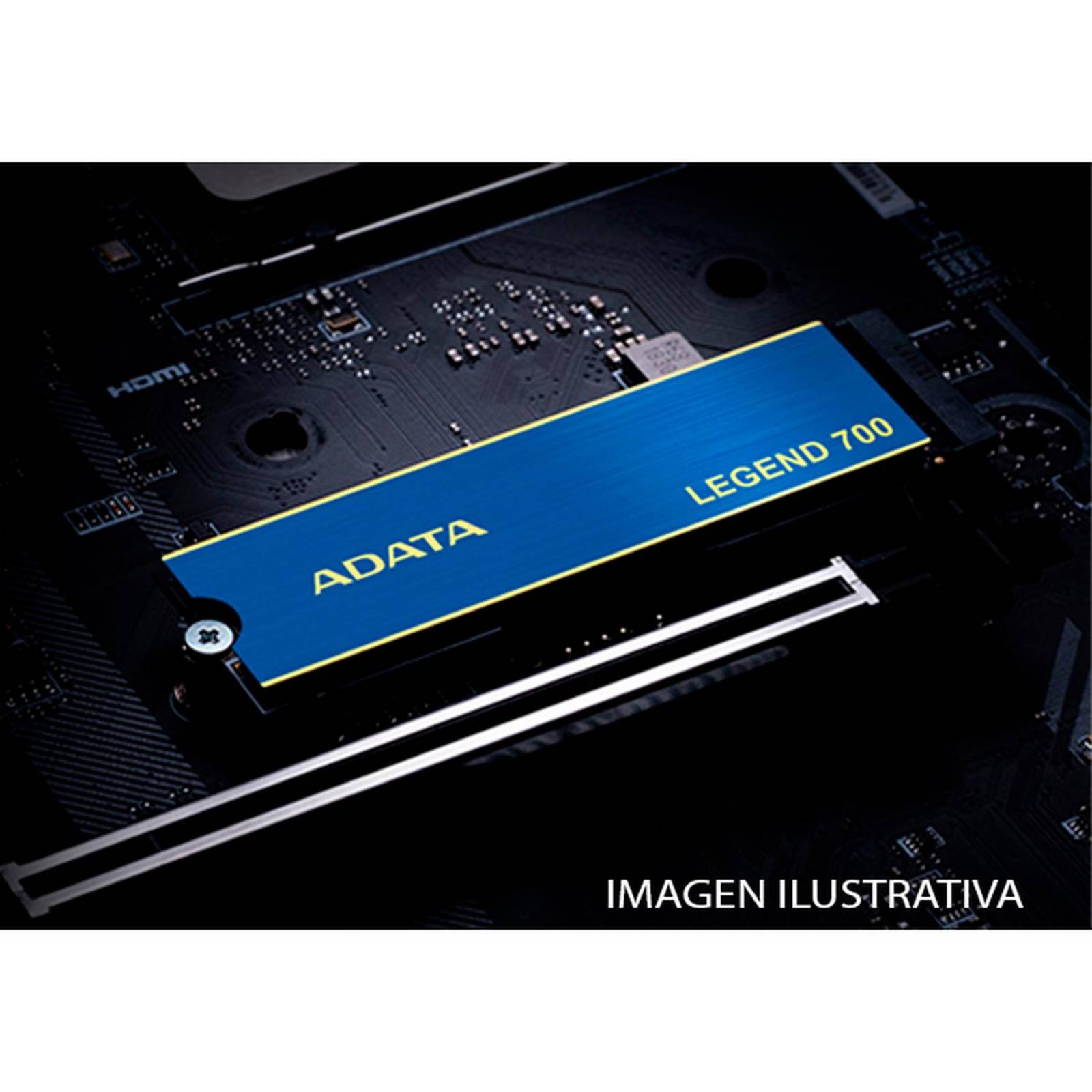 Unidad de Estado Solido SSD M.2 2TB ADATA Legend 700 NVMe PCIe 3.0 2000/1400 MB/s ALEG-700-2000GCS