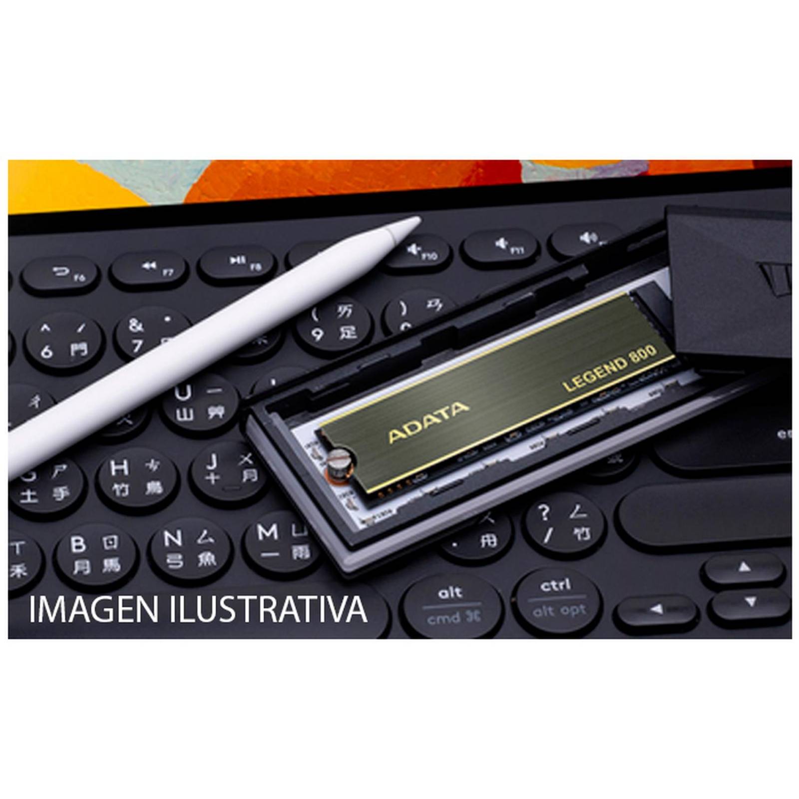 Unidad de Estado Solido SSD M.2 2TB ADATA Legend 800 NVMe PCIe 4.0 3500/2800 MB/s ALEG-800-2000GCS