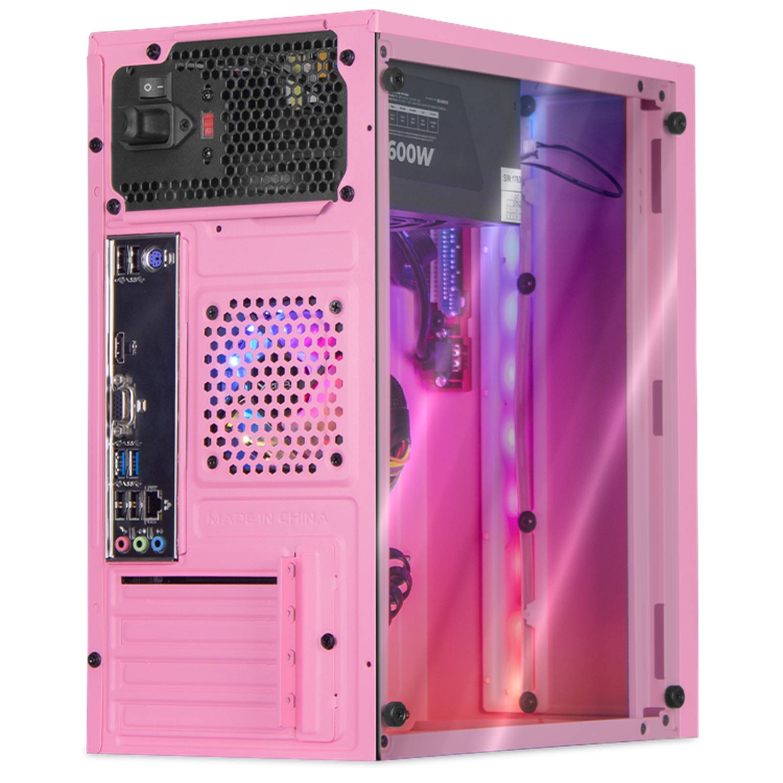 Xtreme PC Gamer AMD Radeon Vega Renoir Ryzen 5 5600G 8GB SSD 250GB Monitor 23.8 WIFI Pink 
