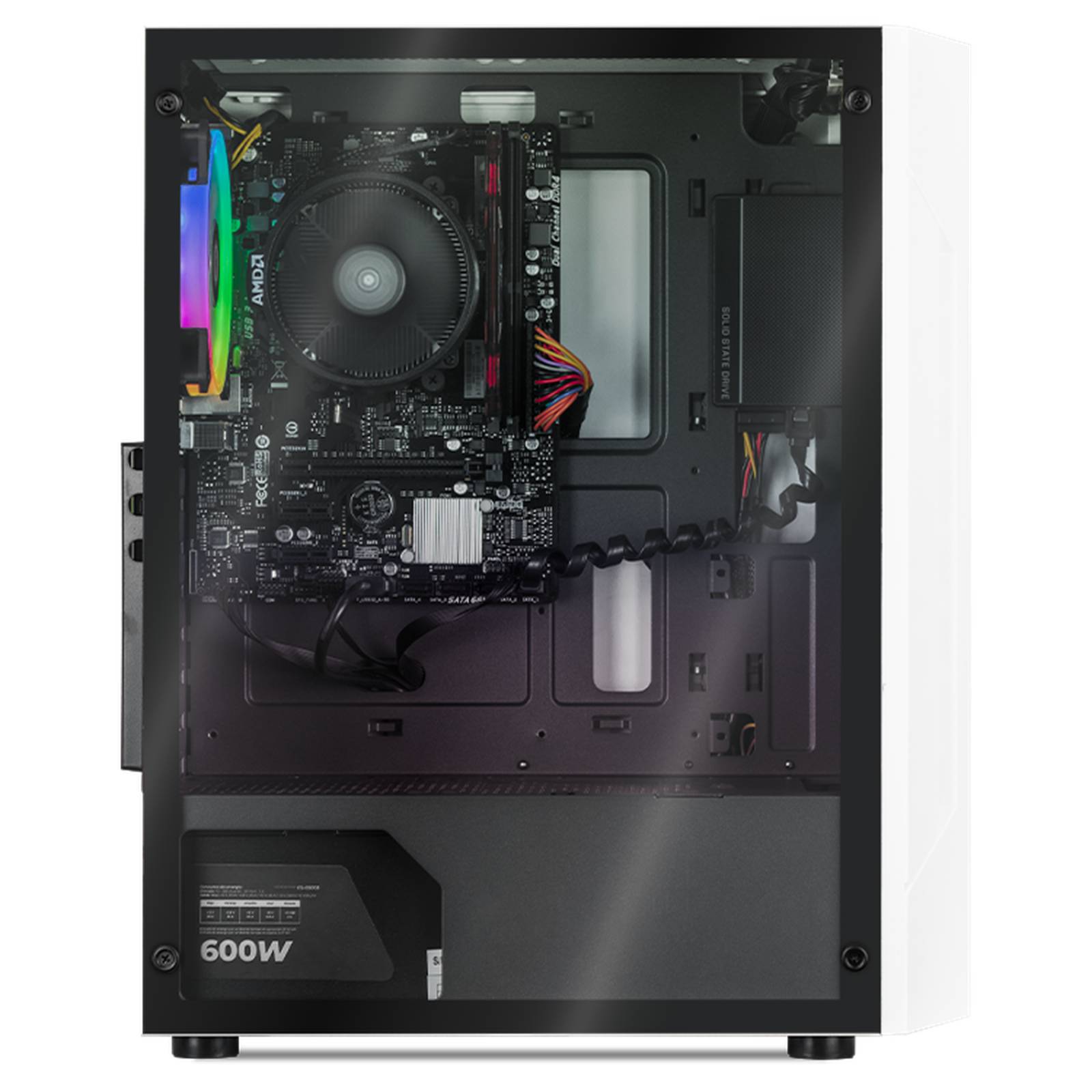 Xtreme PC Gamer AMD Radeon Vega Renoir Ryzen 5 5600G 8GB SSD 250GB Monitor 23.8 WIFI White 