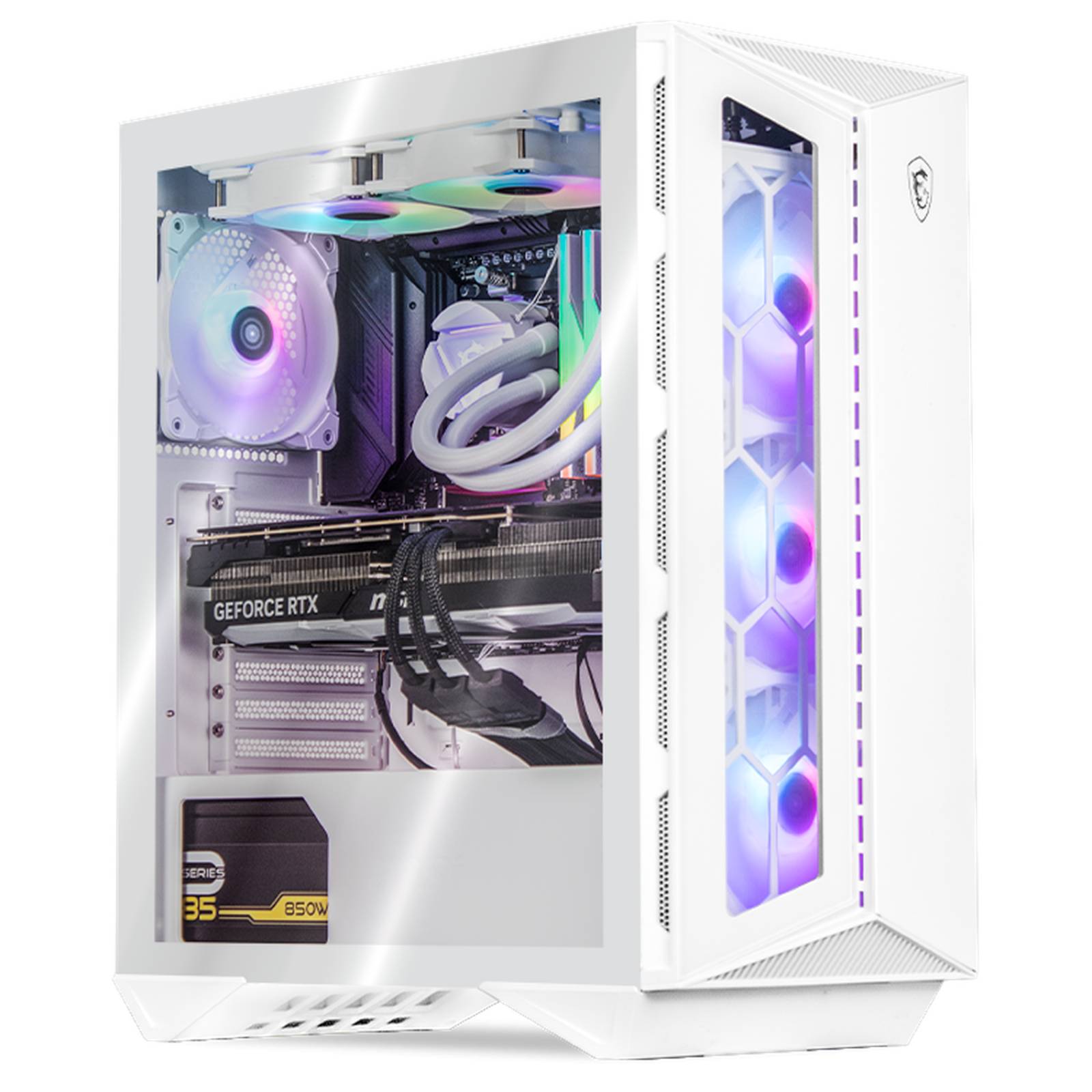 Xtreme PC Gaming MSI Geforce RTX 4080 AMD Ryzen 9 7900X 32GB DDR5 2TB WIFI Sistema Liquido White 