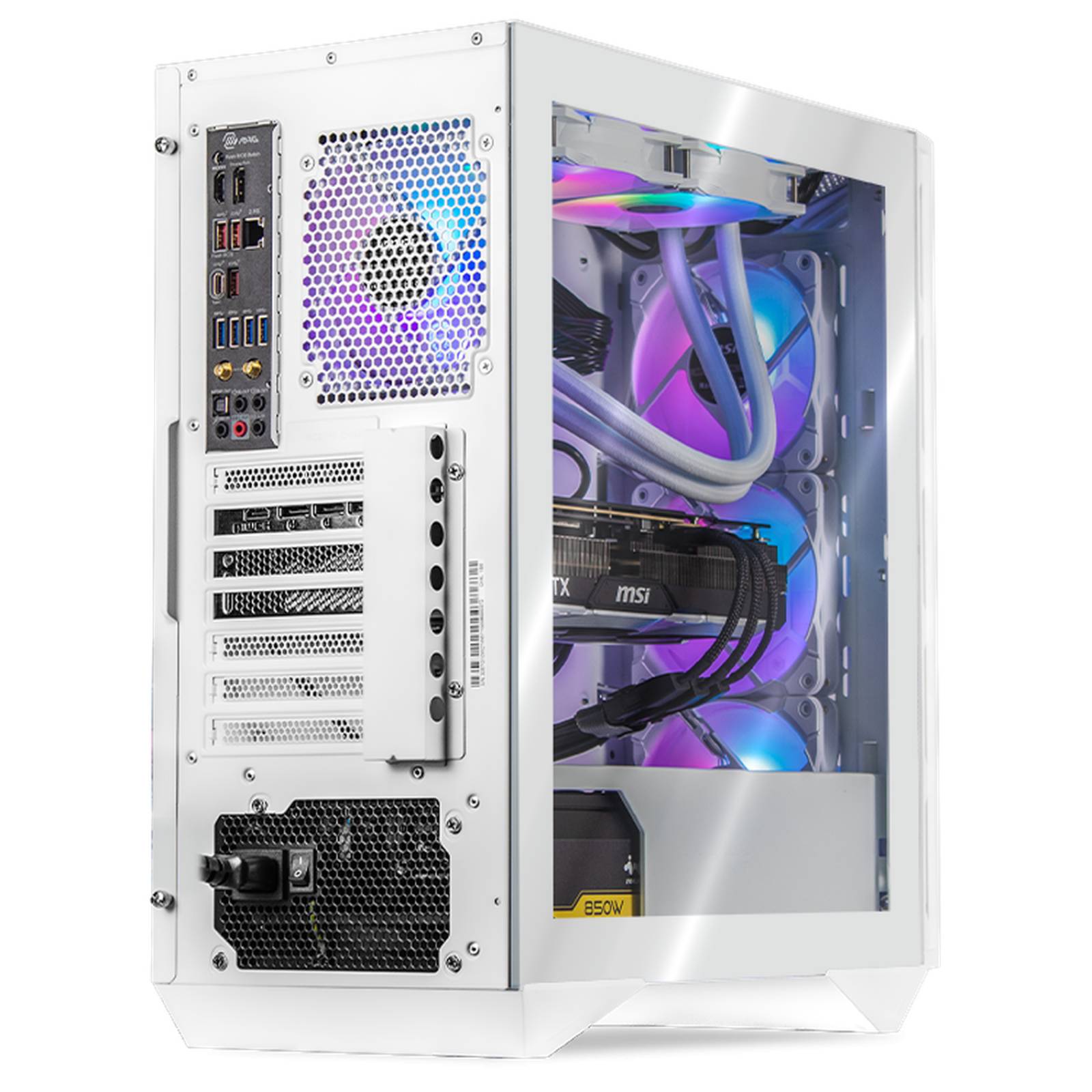 Xtreme PC Gaming MSI Geforce RTX 4080 AMD Ryzen 9 7900X 32GB DDR5 2TB WIFI Sistema Liquido White 