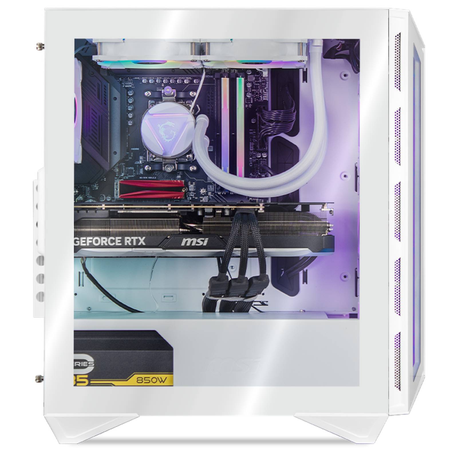 Xtreme PC Gaming MSI Geforce RTX 4080 AMD Ryzen 9 7900X 32GB DDR5 2TB WIFI Sistema Liquido White 