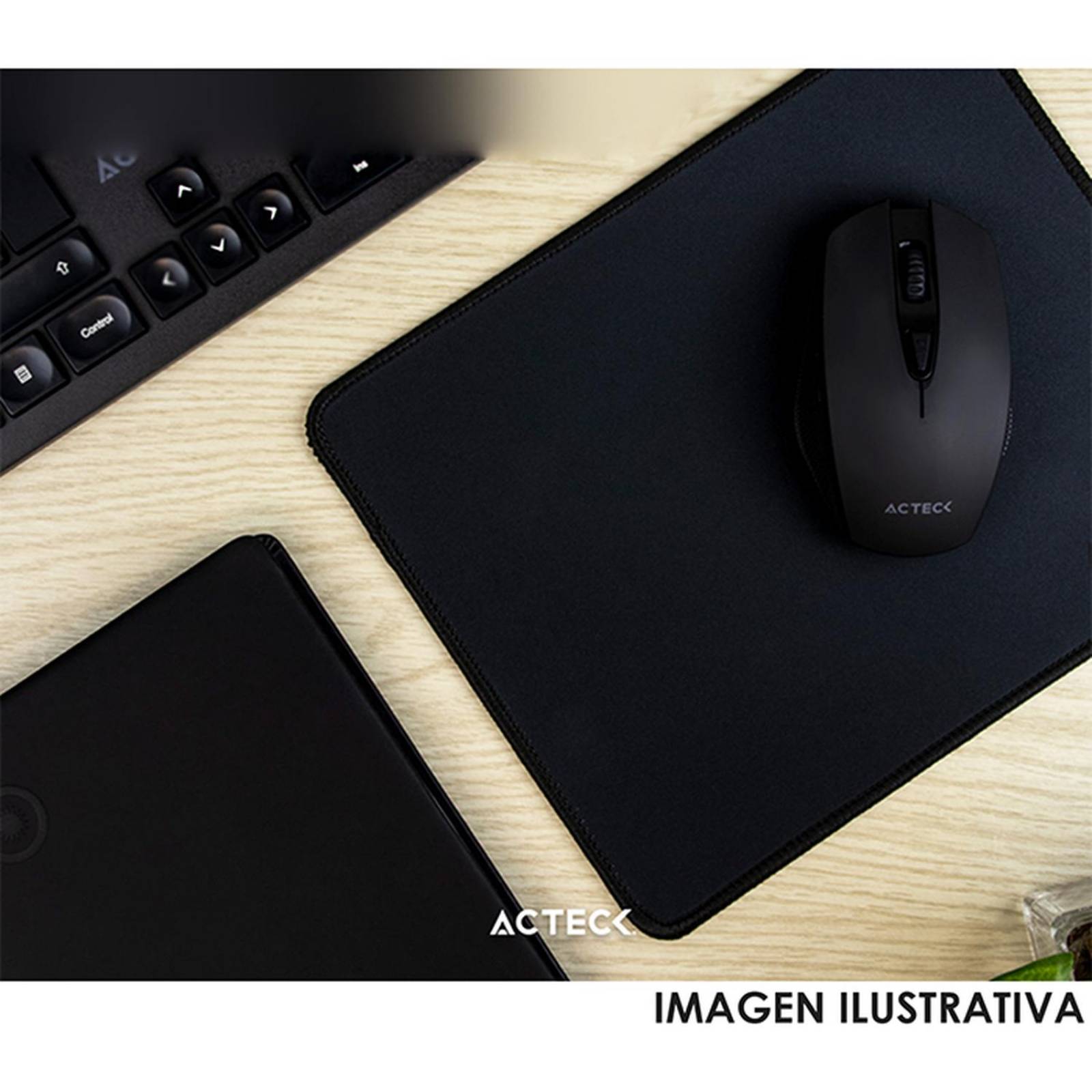 Mouse Pad ACTECK Vibe Flow MT430 Antideslizante Negro AC-934435 