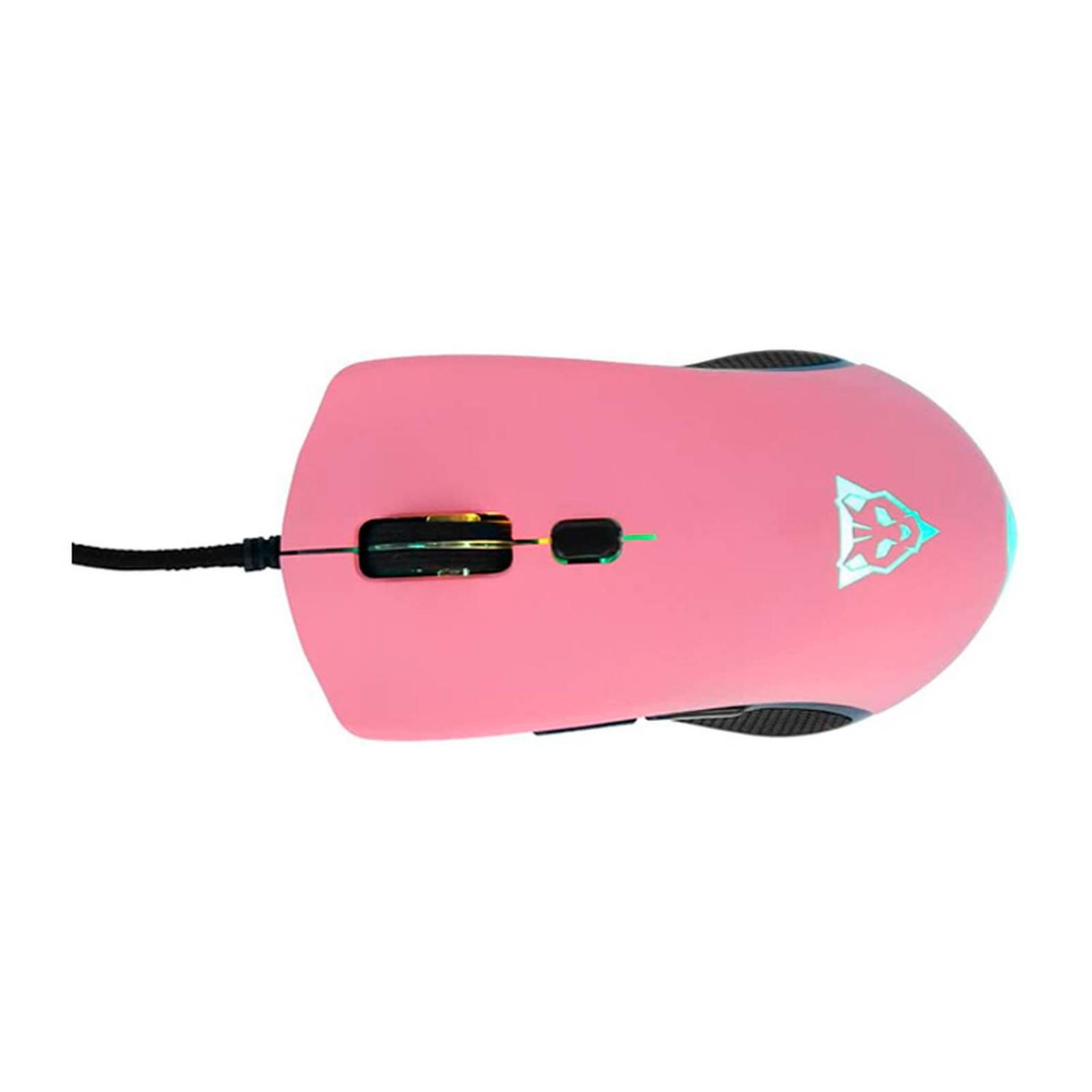 Mouse Gamer optico OCELOT RGB 3200DPI Alambrico 6 botones Rosa / Negro  OGMM03