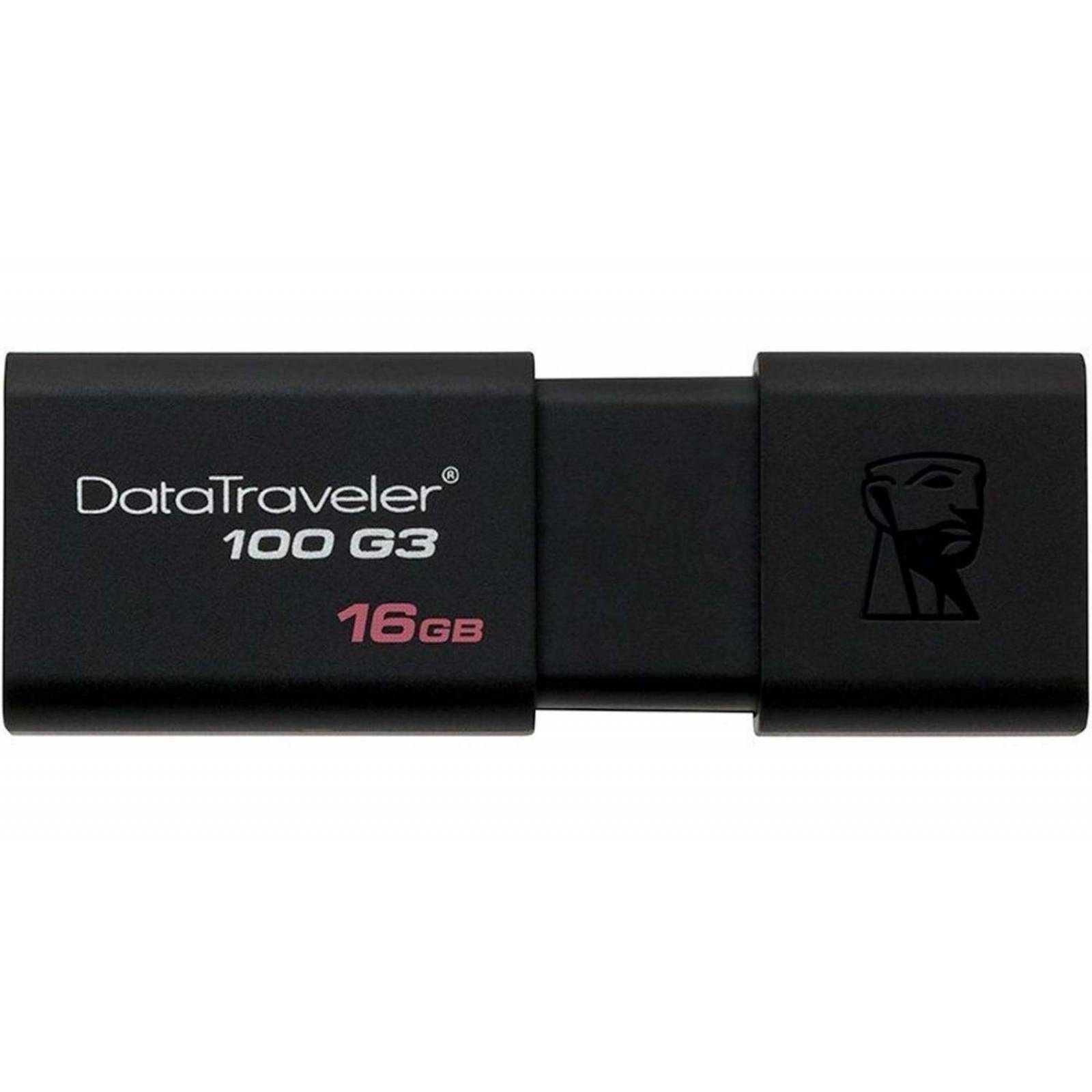Memoria USB 16GB KINGSTON DataTraveler 100 G3 3.0 Negro DT100G3/16GB 