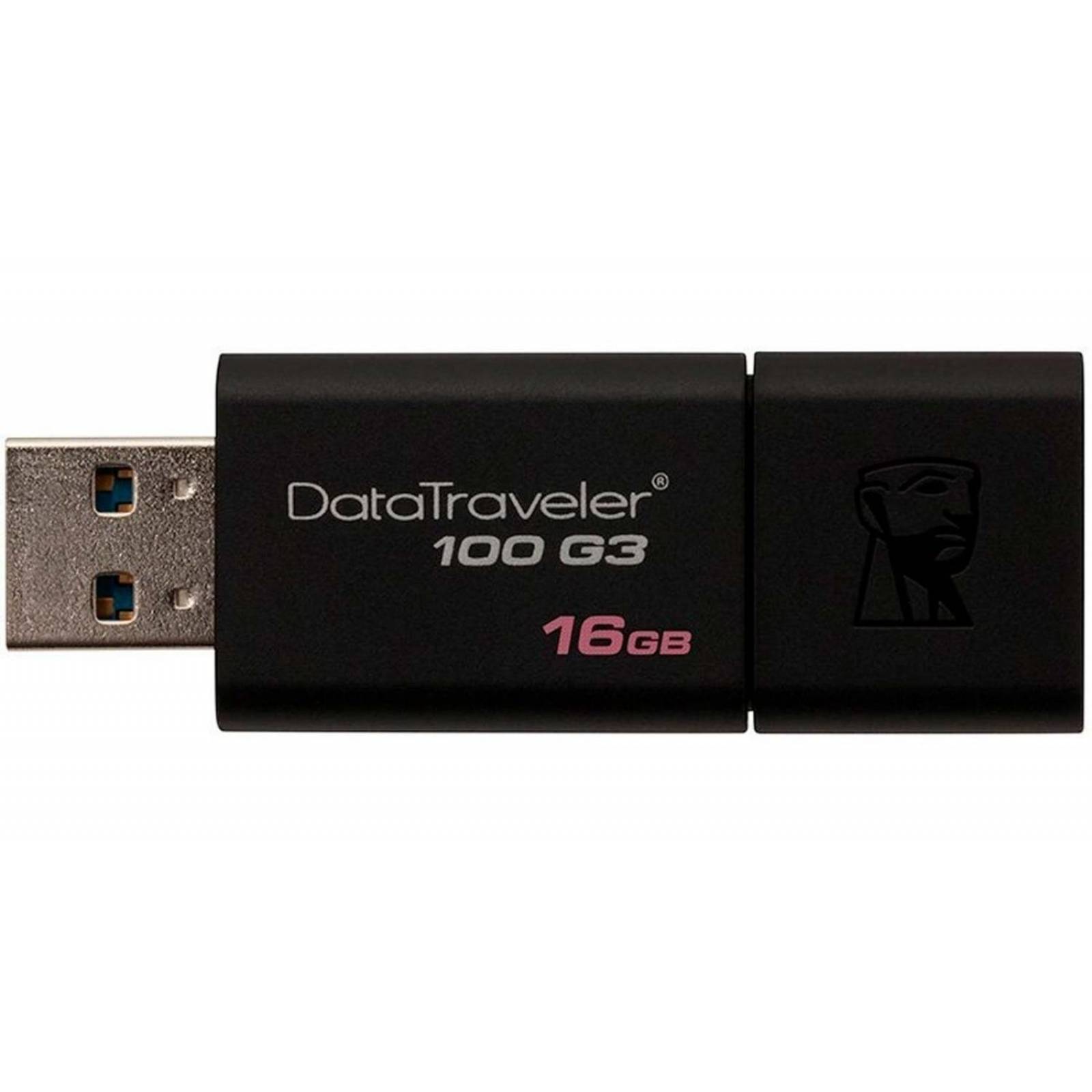 Memoria USB 16GB KINGSTON DataTraveler 100 G3 3.0 Negro DT100G3/16GB 