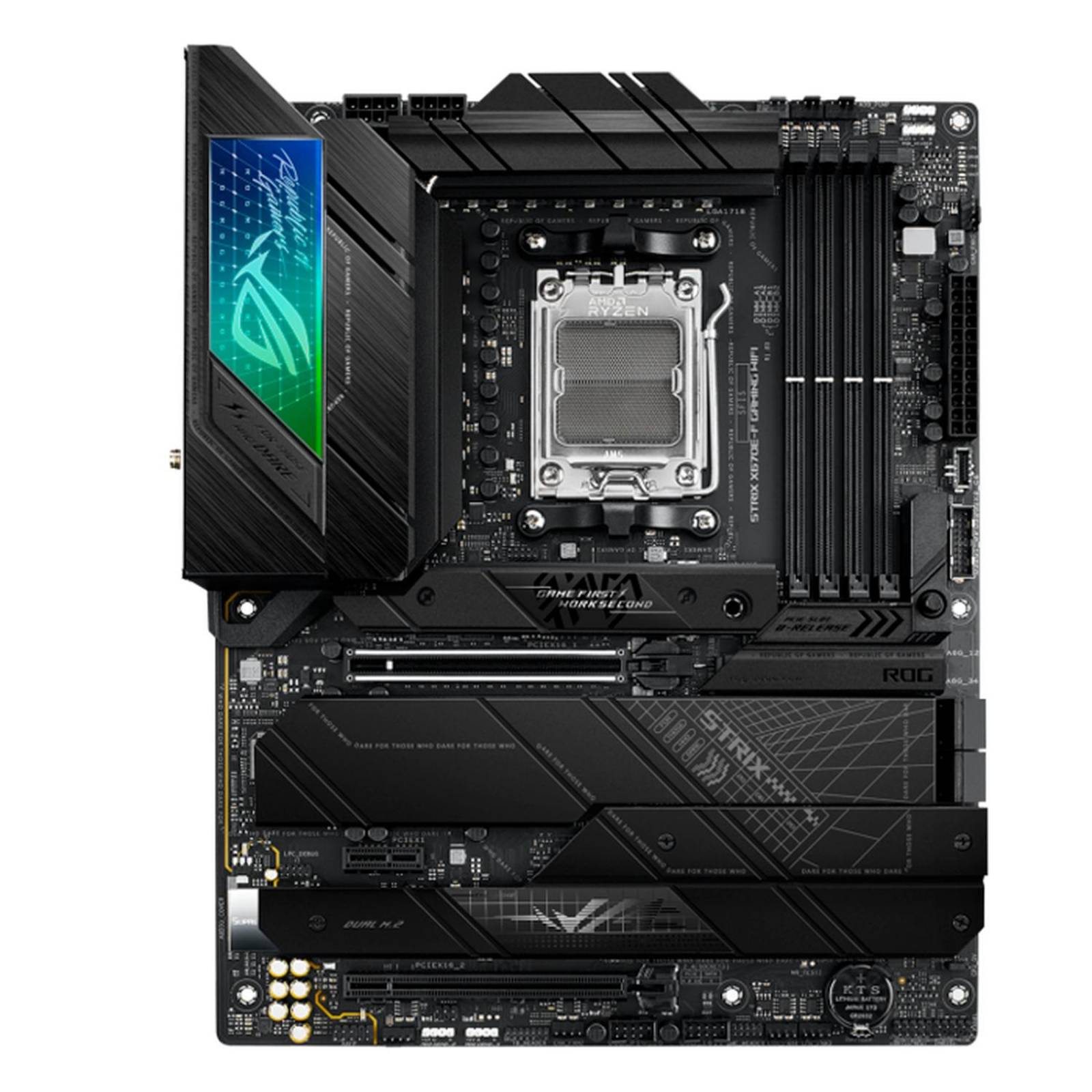 Tarjeta Madre ASUS ROG STRIX X670E-F GAMING WIFI 6E AM5 DDR5 USB C PCIe 5.0 + Bluetooth ATX