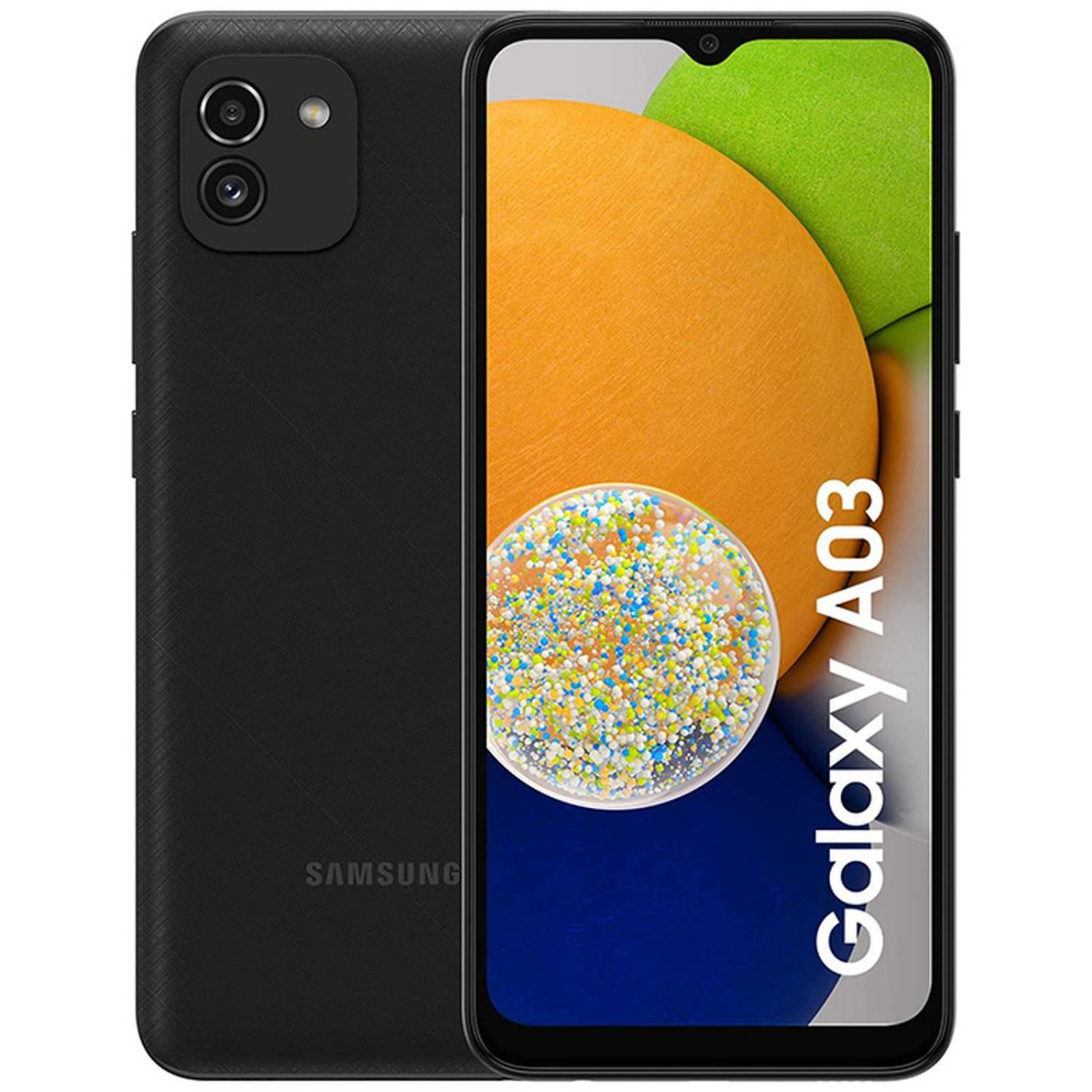 Kit 2 Celulares SAMSUNG Galaxy A03 4GB 128GB 6.5 HD+ Doble Camara 48MP Negro