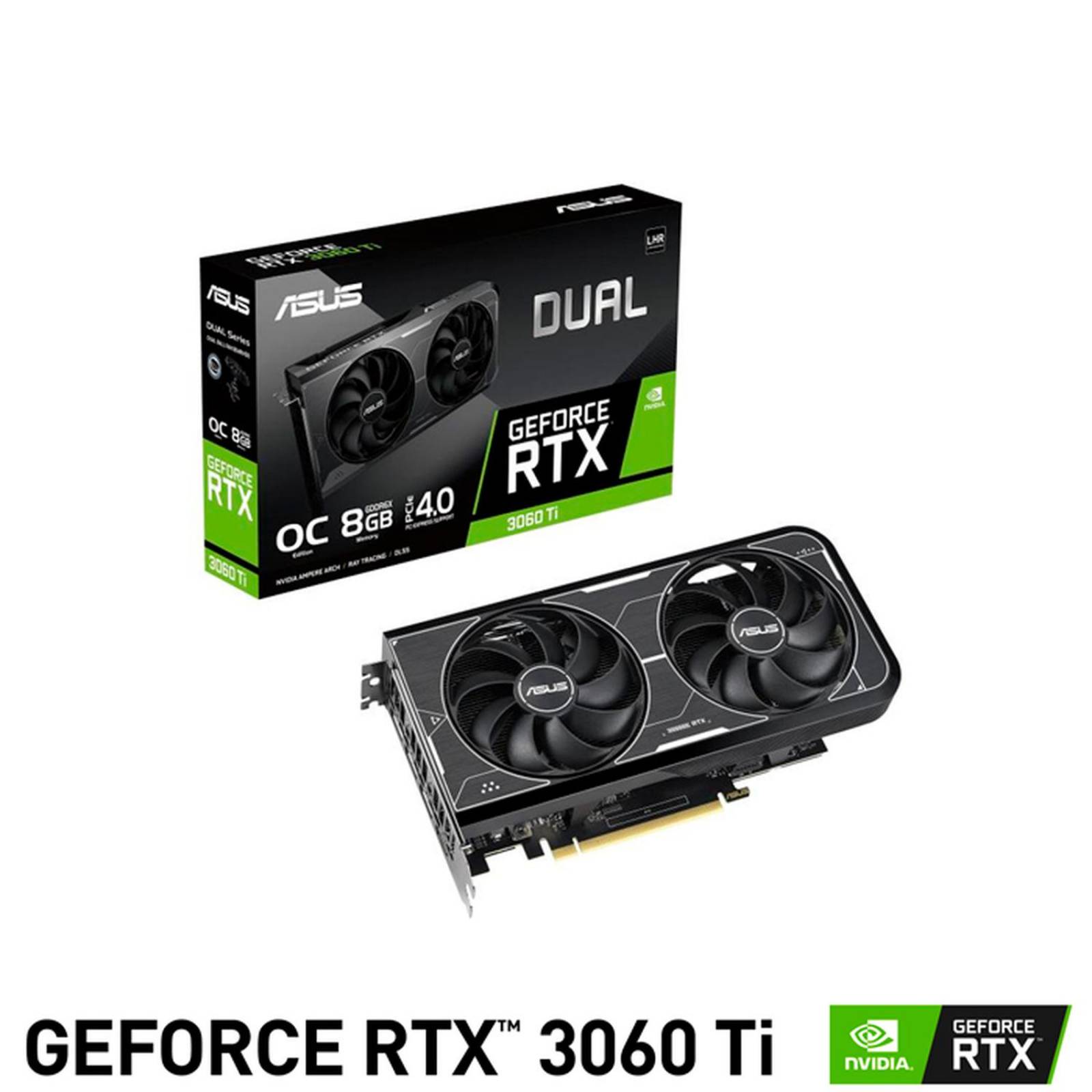 Tarjeta de Video ASUS Dual GeForce RTX 3060 Ti OC 8GB GDDR6X 