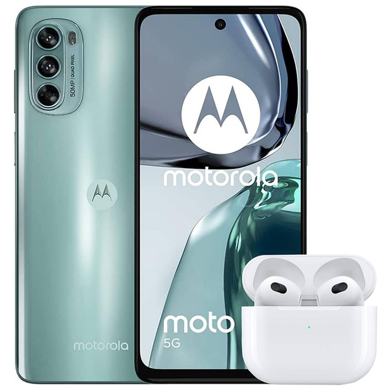 Celular MOTOROLA Moto G62 5G 4GB 128GB Audifonos Inalambricos 