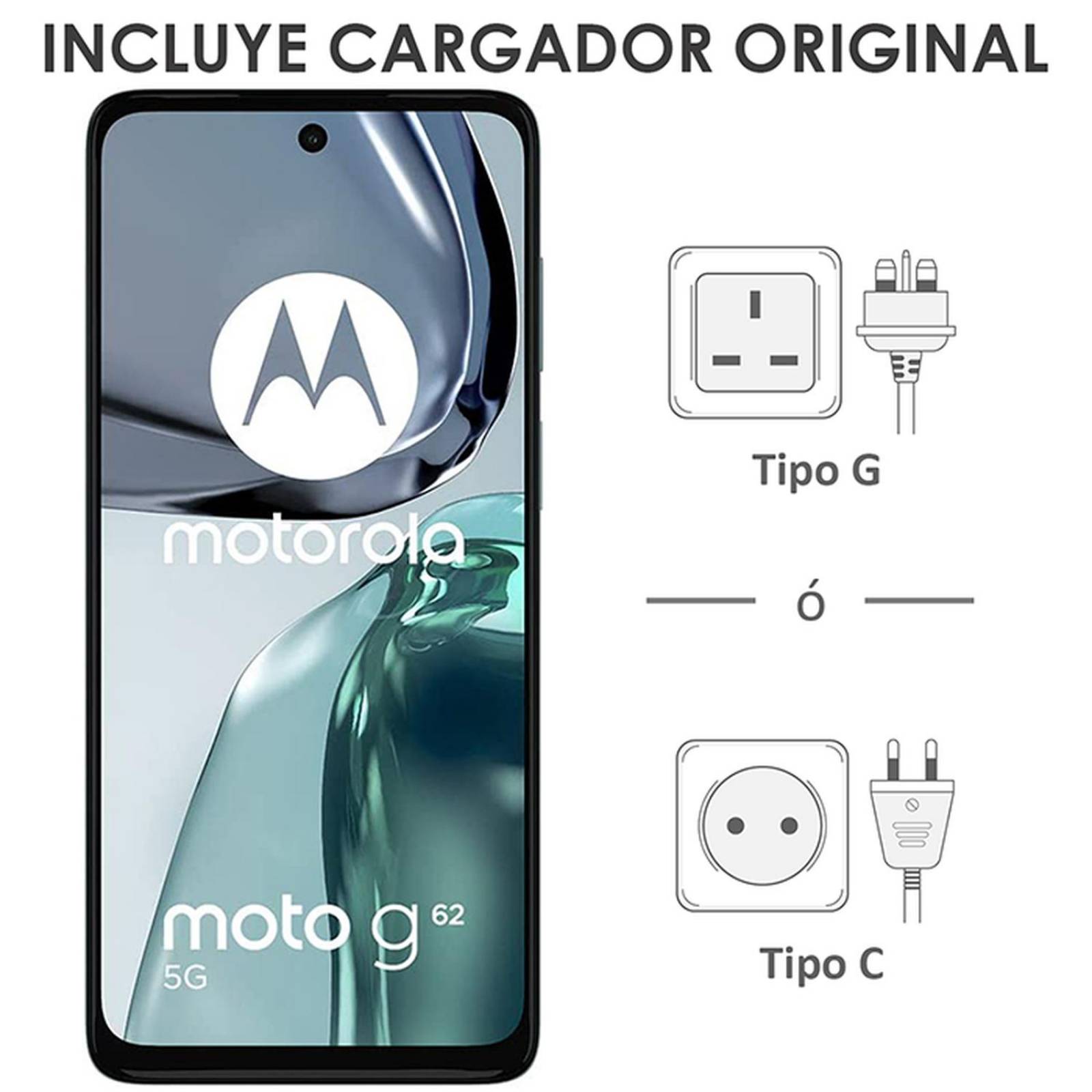 Celular MOTOROLA Moto G62 5G 4GB 128GB Audifonos Inalambricos 