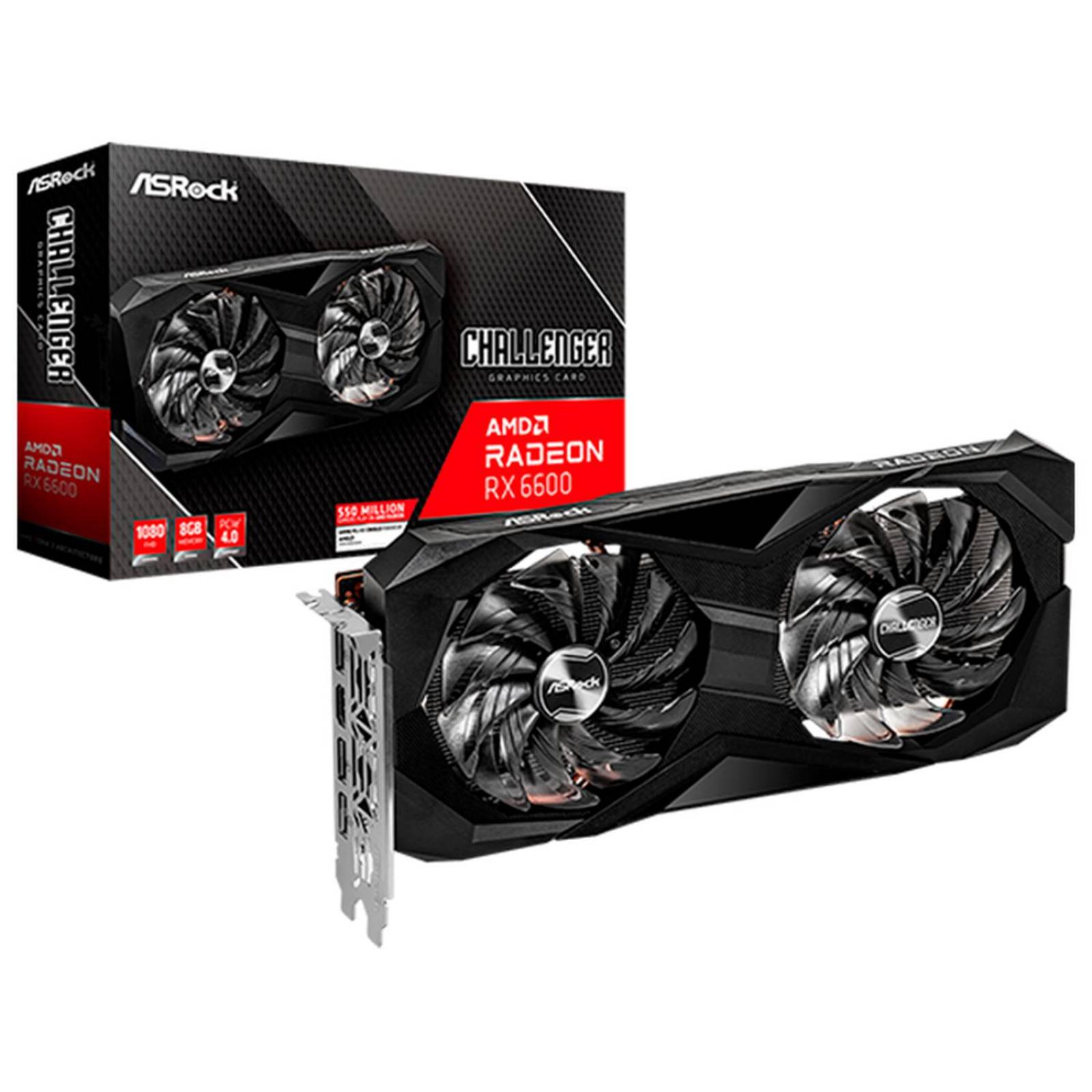 Tarjeta de Video ASROCK Radeon RX 6600 8GB DDR6 RX 6600 CLD 8G 