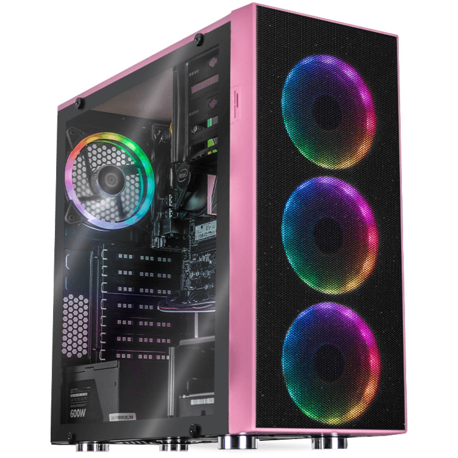 Xtreme PC Gaming Computadora Intel Core I7 11700 16GB SSD 250GB 2TB RGB WIFI Pink