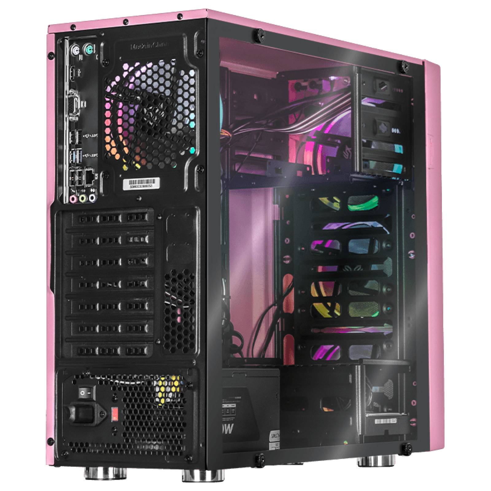 Xtreme PC Gaming Computadora Intel Core I7 11700 16GB SSD 250GB 2TB RGB WIFI Pink