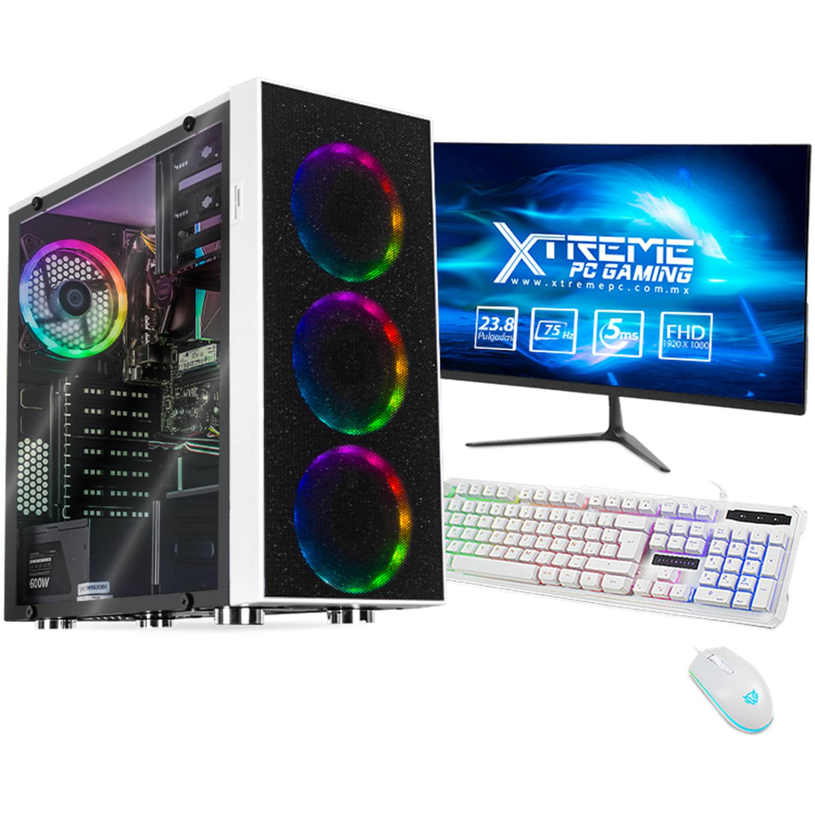Xtreme PC Gaming Intel Core I7 11700 16GB SSD 500GB Monitor 23.8 WIFI White