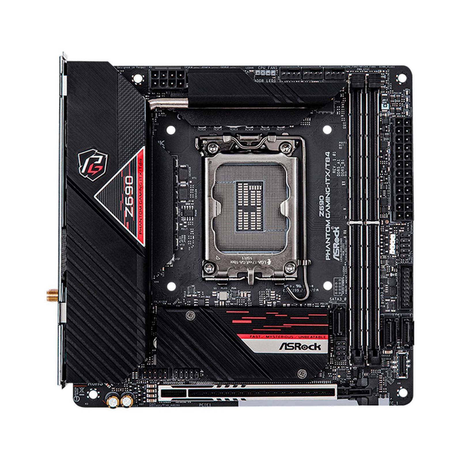 Tarjeta Madre ASROCK Z690 PHANTOM GAMING-ITX/TB4 1700 2x DDR5 PCIe 5.0 USB C WIFI 6E + BT 