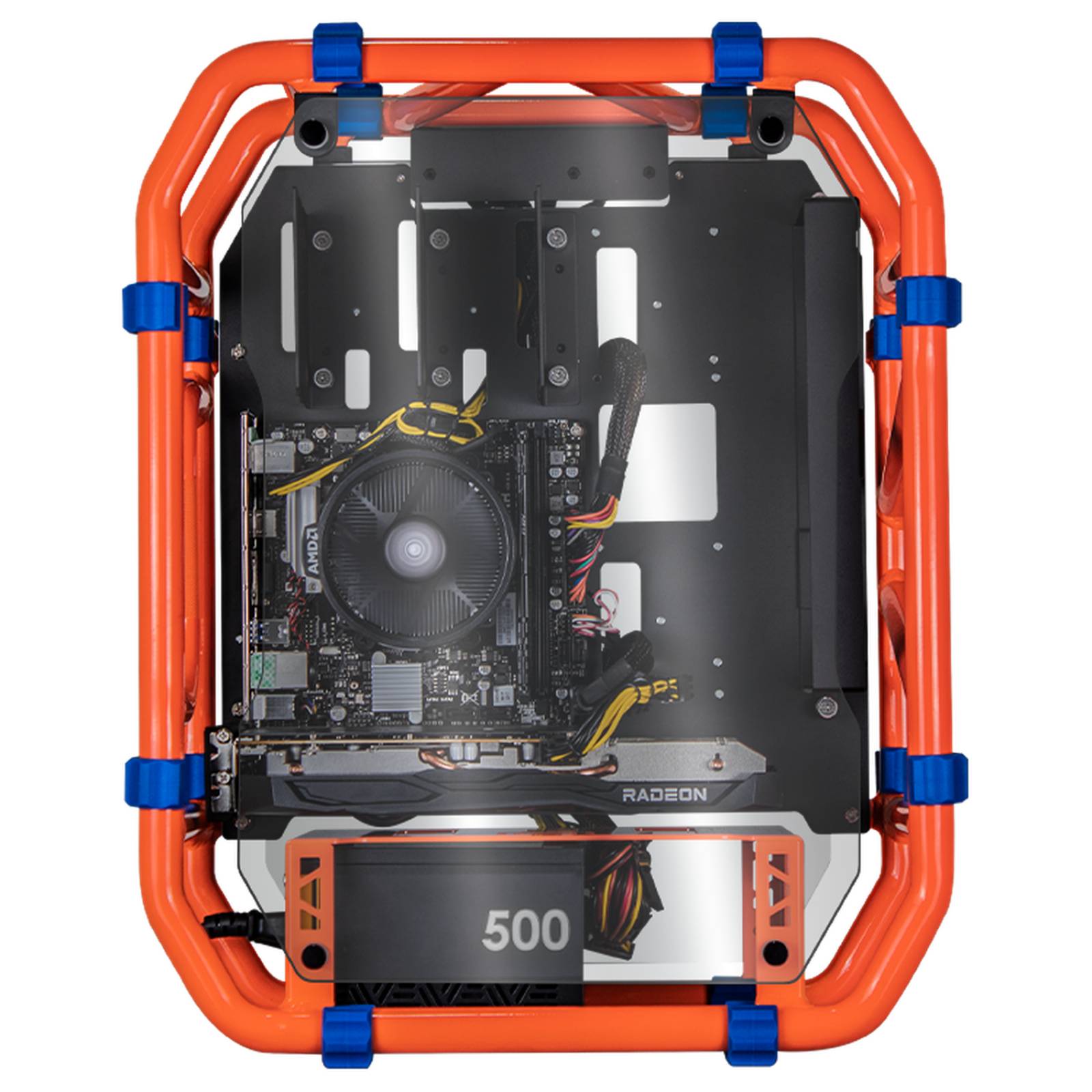 Xtreme PC Gaming AMD Radeon RX 6600 Ryzen 5 5500 16GB SSD 1TB WIFI Orange 