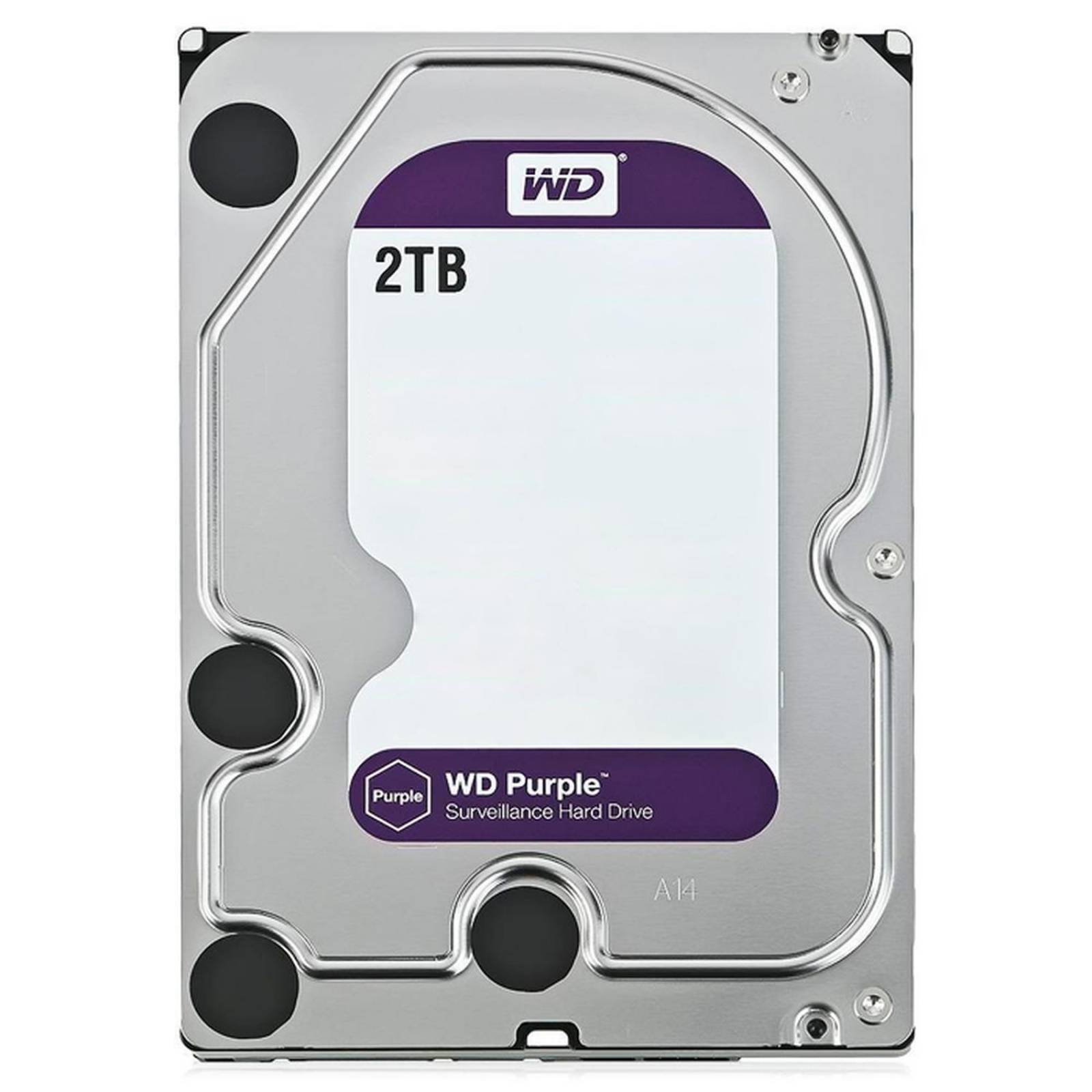 Disco Duro Interno 2TB WESTERN DIGITAL PURPLE 5400RPM 3.5" SATA WD20PURX NP 0Hrs