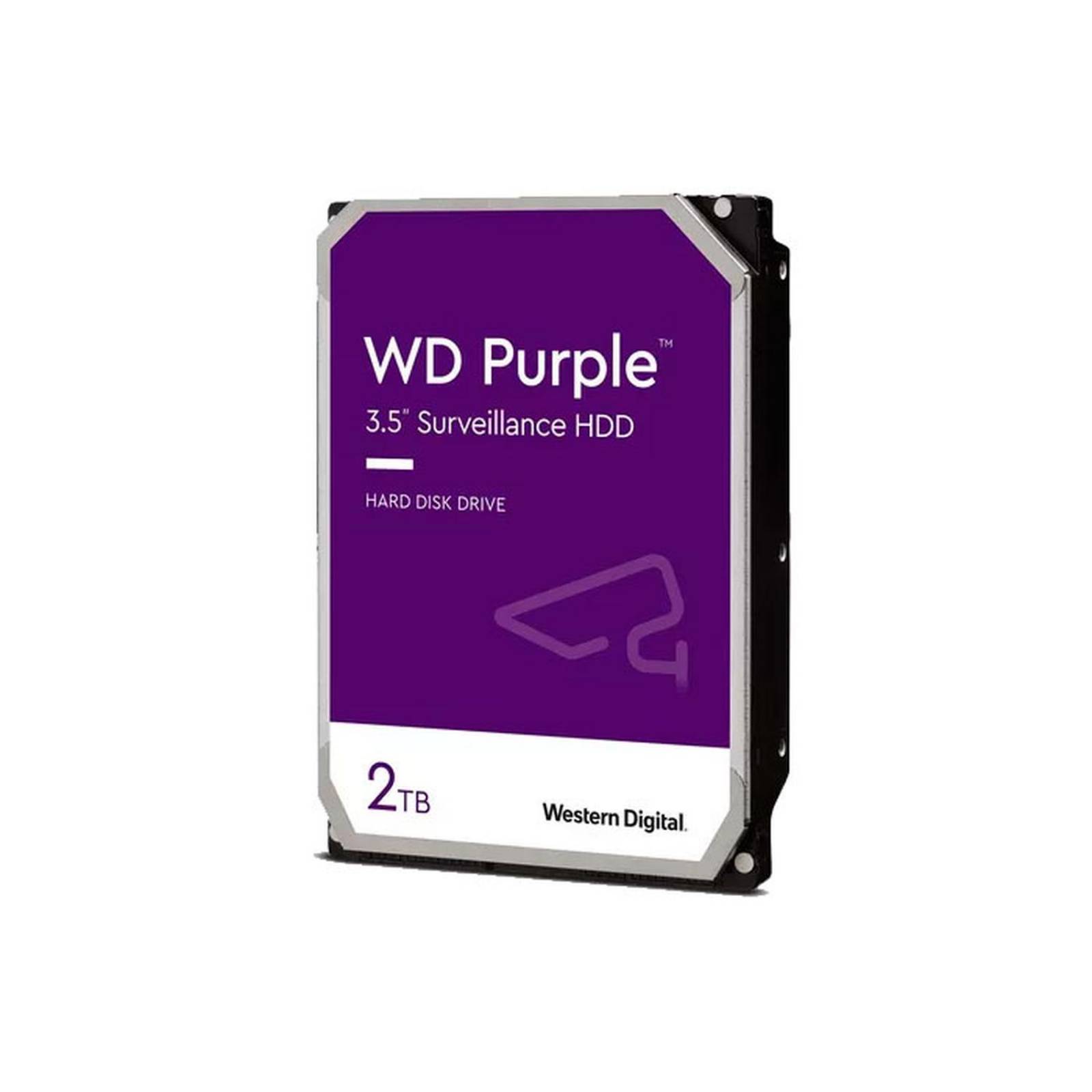 Disco Duro Interno 2TB WESTERN DIGITAL PURPLE 5400RPM 3.5" SATA WD20PURX NP 0Hrs