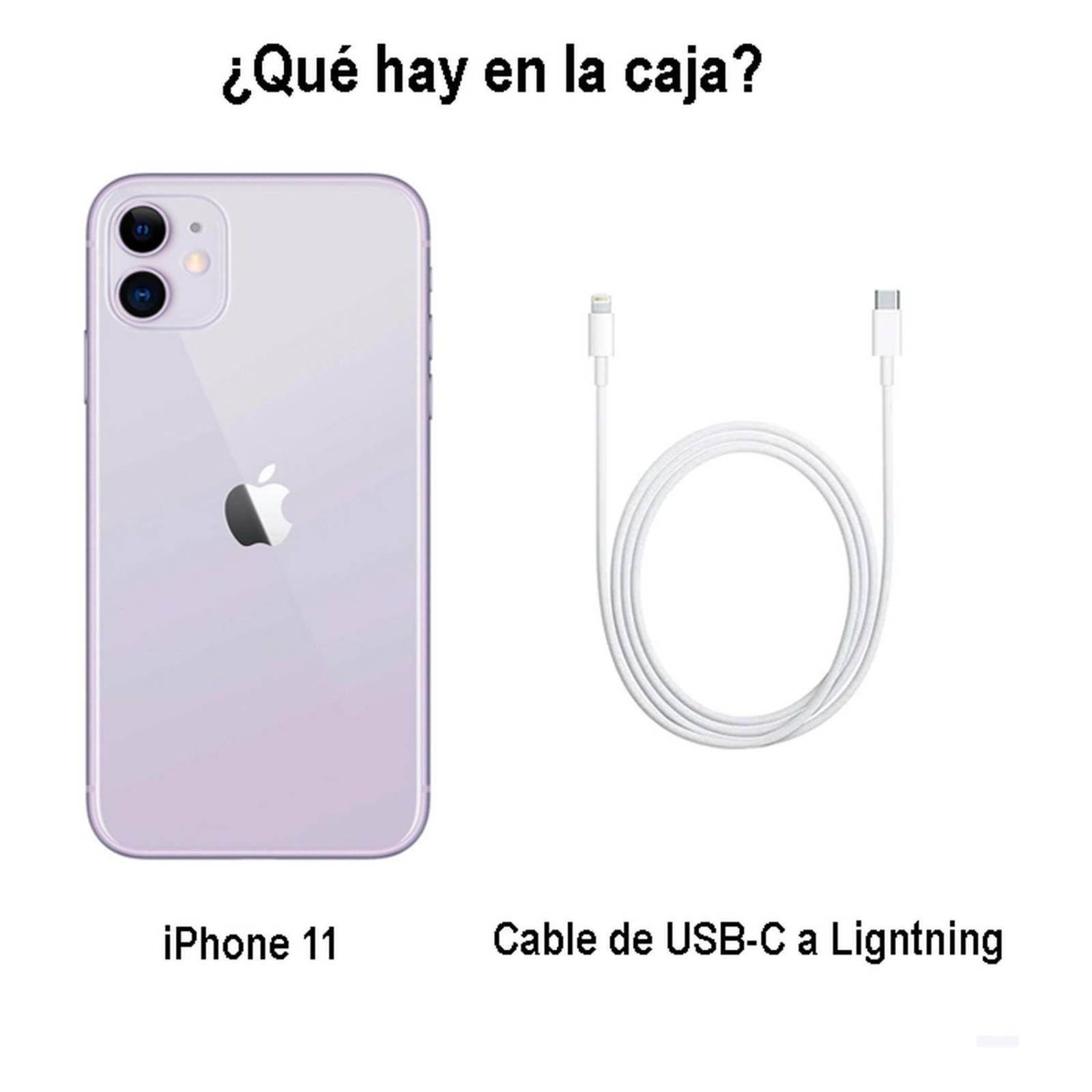 Celular APPLE iPhone 11 64GB 6.1 Liquid Retina HD Camara 12MP Morado Reacondicionado 