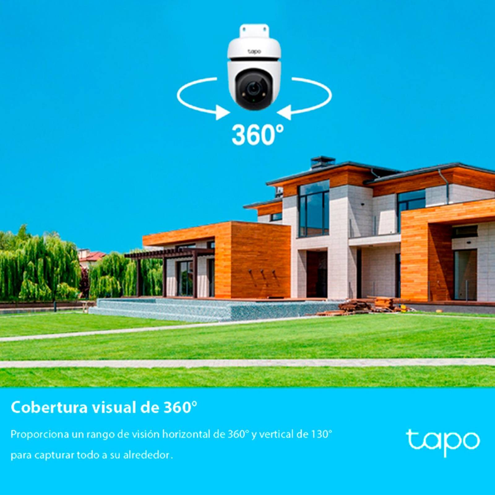 Camara Vigilancia Wifi TP-LINK TAPO C500 exterior Movimiento 360 Full HD hasta 6 dias de grabación 