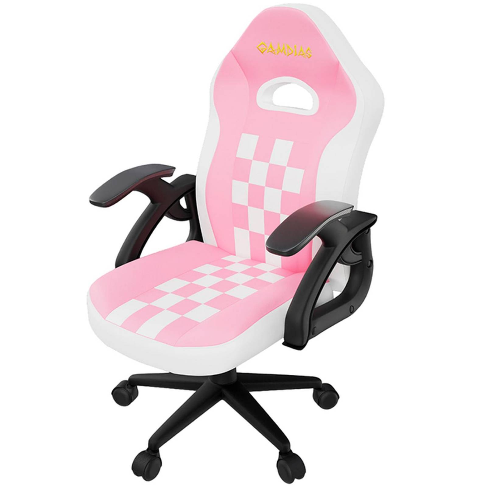 Silla Gamer GAMDIAS ZELUS E2 MINI M PW Reclinable blanco/Rosa 