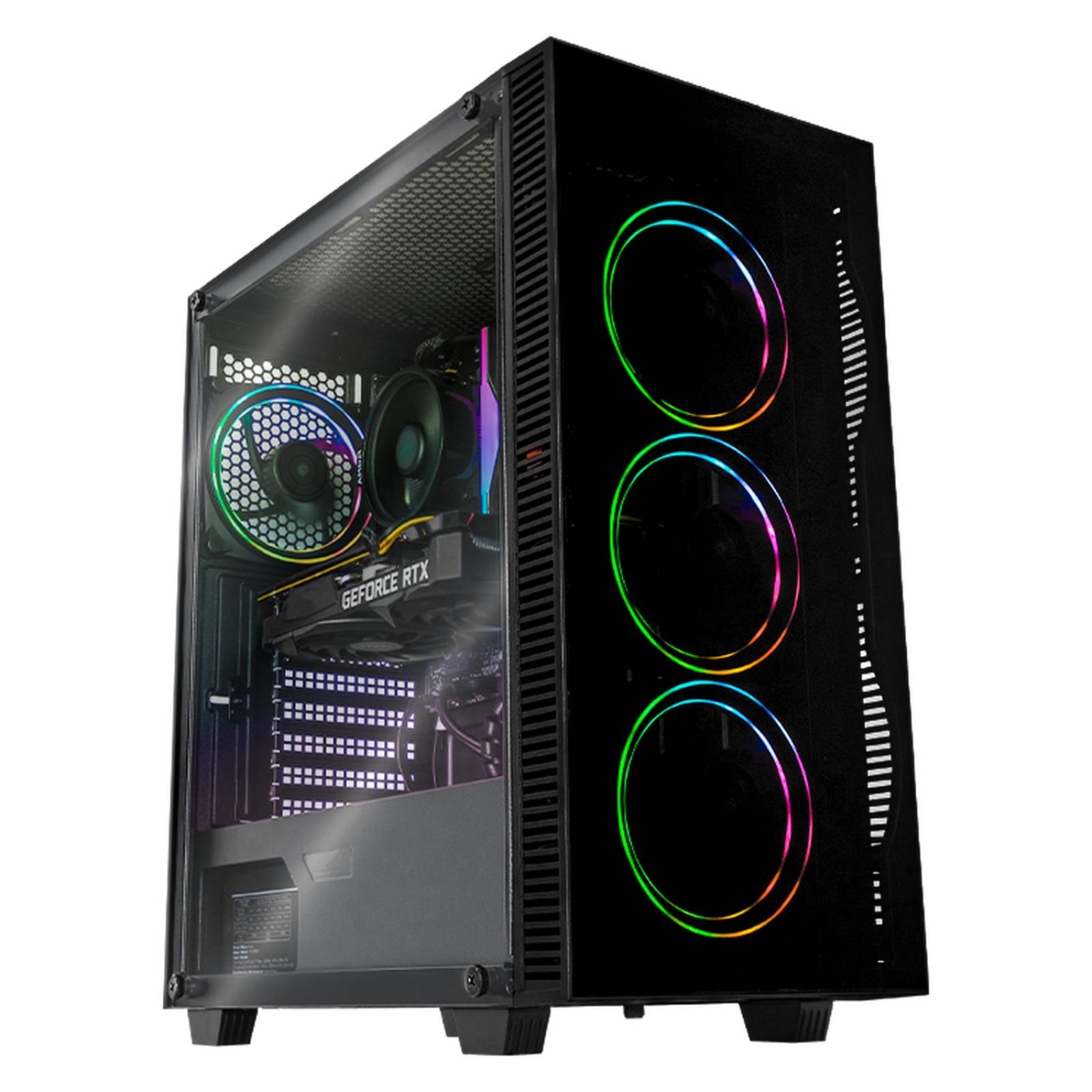 Xtreme PC Gaming Geforce RTX 3050 AMD Ryzen 5 3600 16GB SSD 250GB 2TB WIFI RGB 
