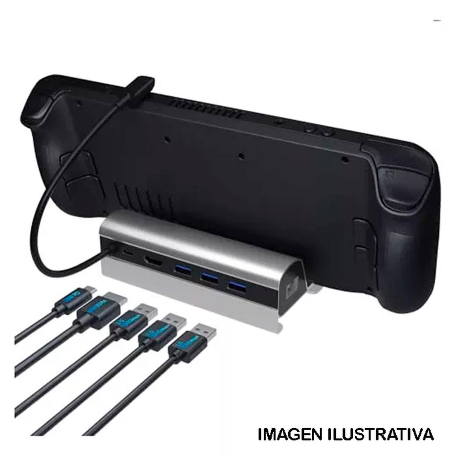 Dock Steam Deck Cable USB-C HDMI 2.0 Ethernet 3 USB 3.0 HEU-233 
