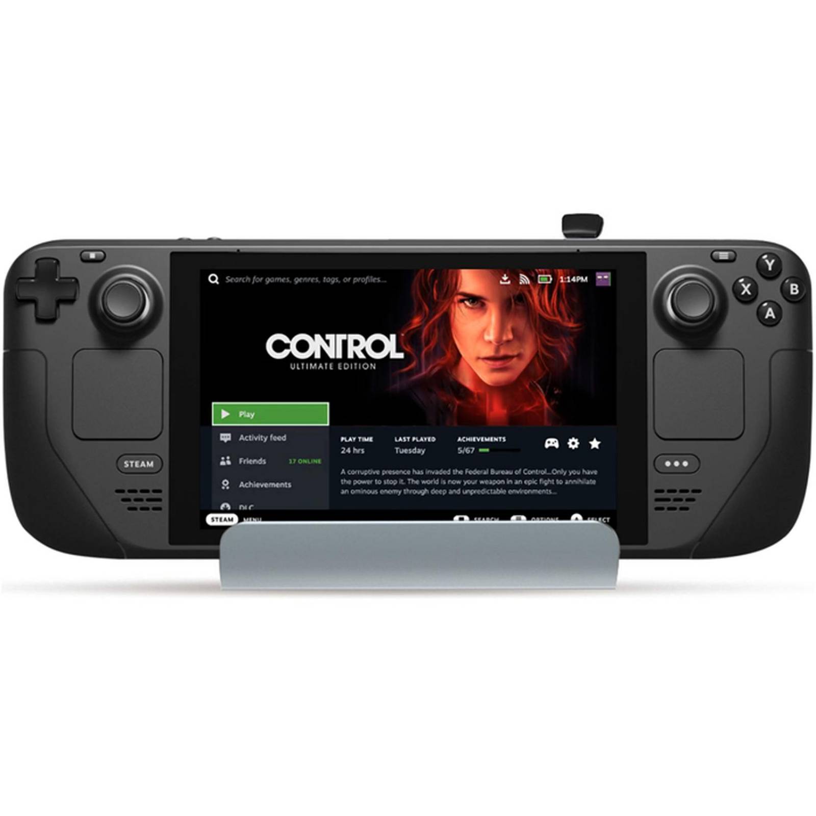 Consola Portatil Steam Deck APU AMD RAM 16GB 512GB LCD IPS 7" + Dock 