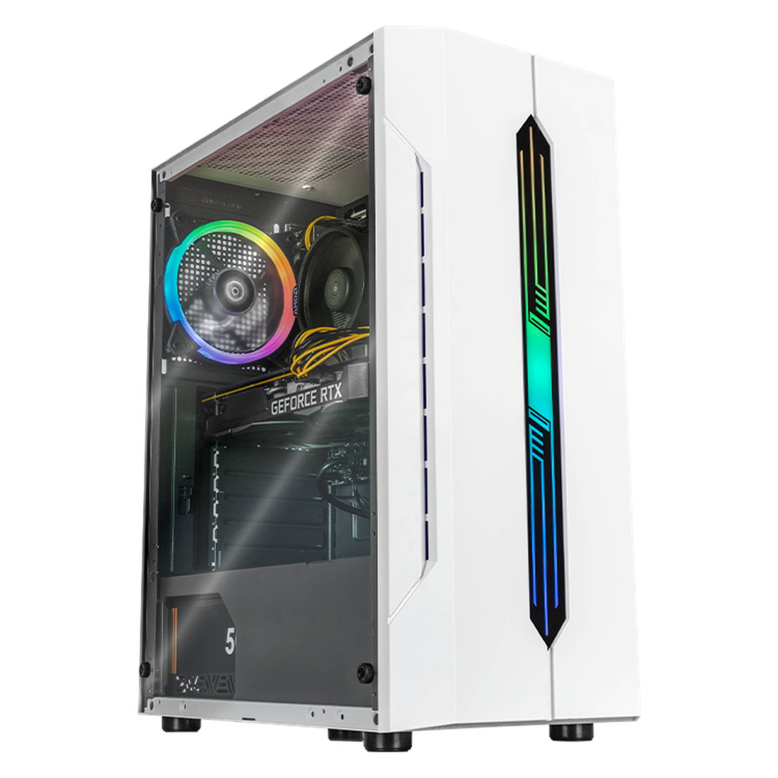Xtreme PC Gaming Geforce RTX 3050 AMD Ryzen 5 5500 16GB SSD 500GB 2TB WIFI White 