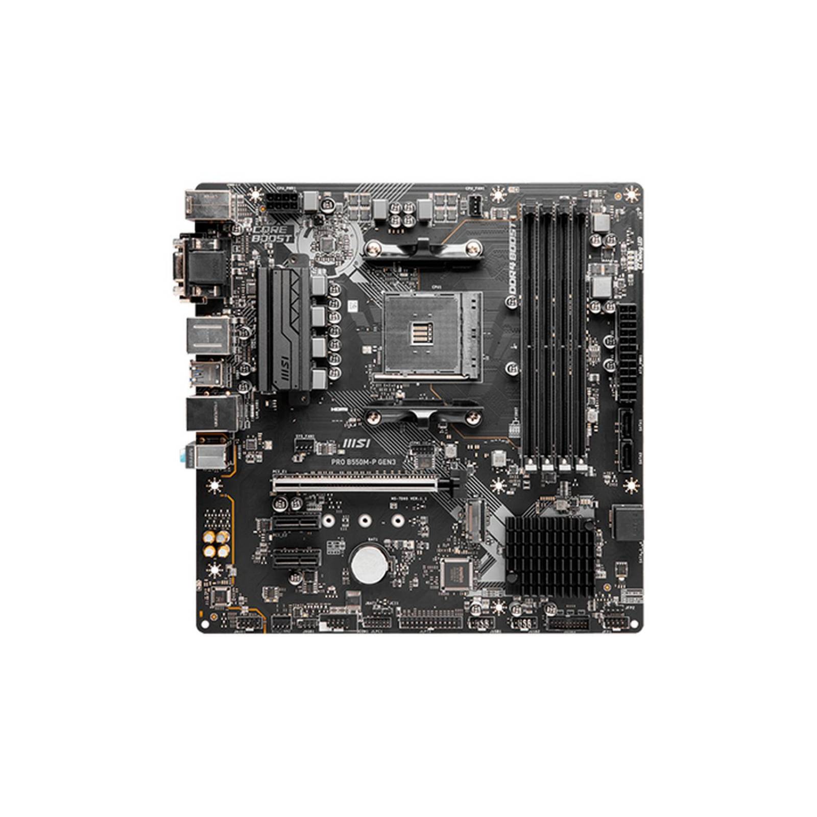 Tarjeta Madre MSI PRO B550M-P GEN3 AM4 4x DDR4 Micro ATX 