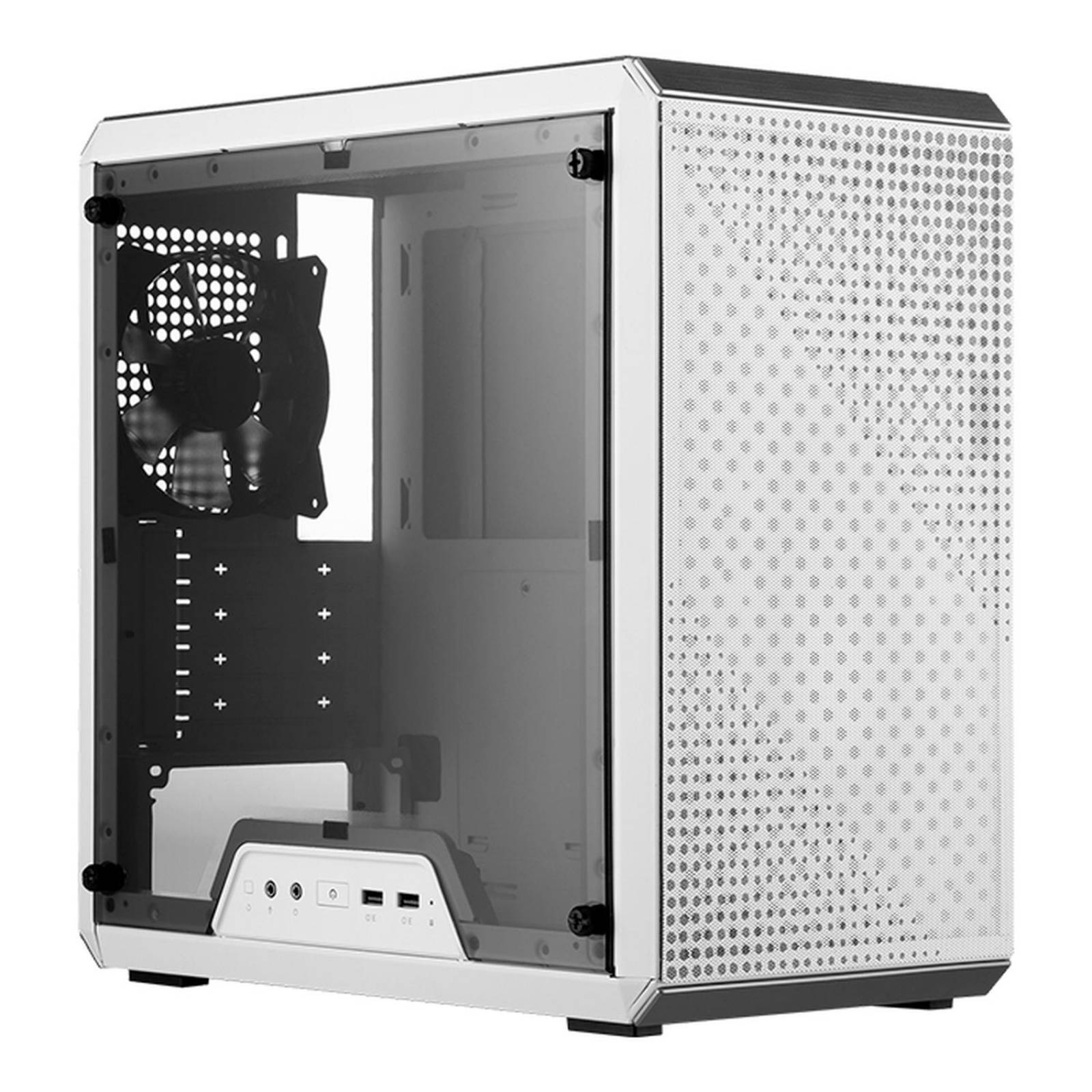 Gabinete Gamer COOLER MASTER Masterbox Q300L Panel Acrilico USB 3.0 Negro Micro ATX Blanco 