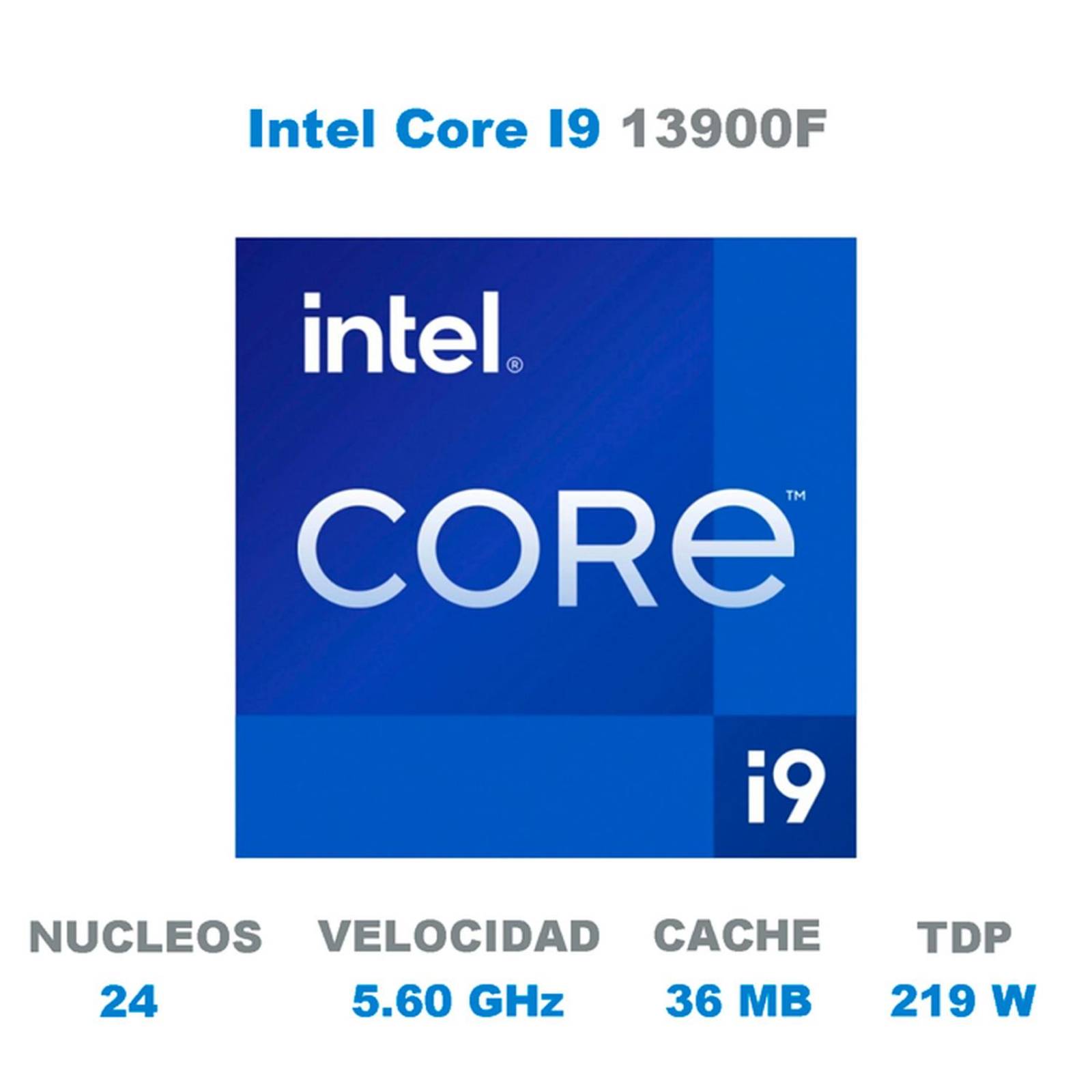 Procesador INTEL Core I9 13900F 5.60 Ghz 24 core 1700 BX8071513900F 
