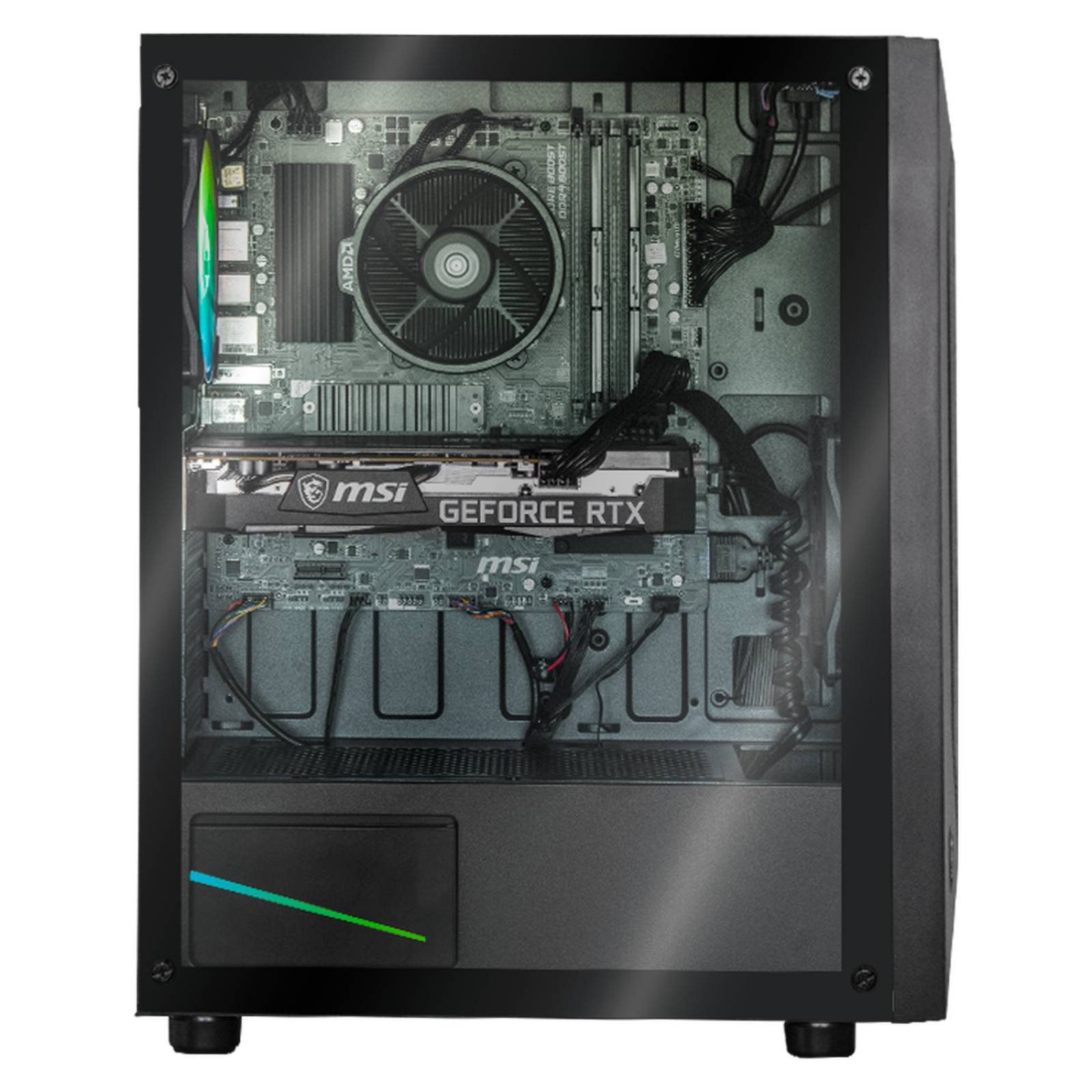 Xtreme PC Gaming MSI Geforce RTX 3060 Ryzen 5 5600X 16GB SSD 500GB 2TB Monitor 27 144Hz WIFI 