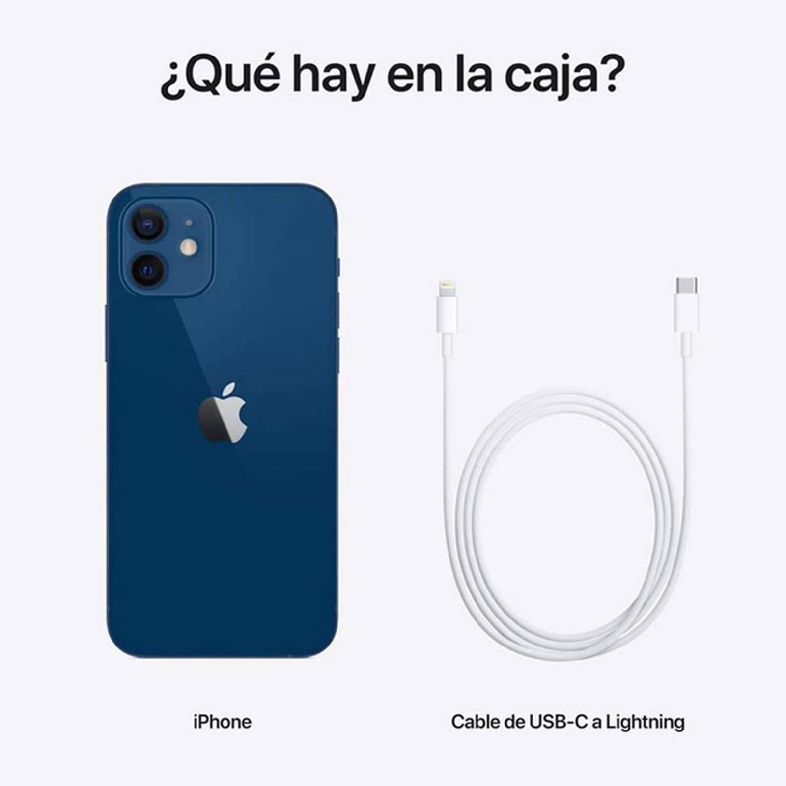 Celular APPLE iPhone 12 4GB 64GB 6.1" OLED Retina iOS 14 Azul Reacondicionado 
