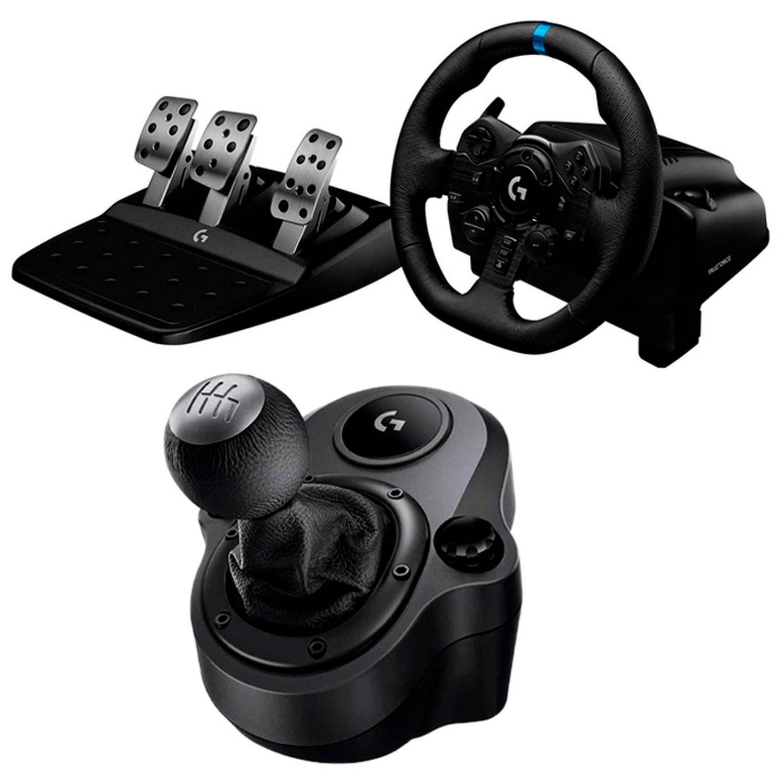 KIT Volante LOGITECH G923 Palanca Pedales PS4 PS5 941-000147-V2 