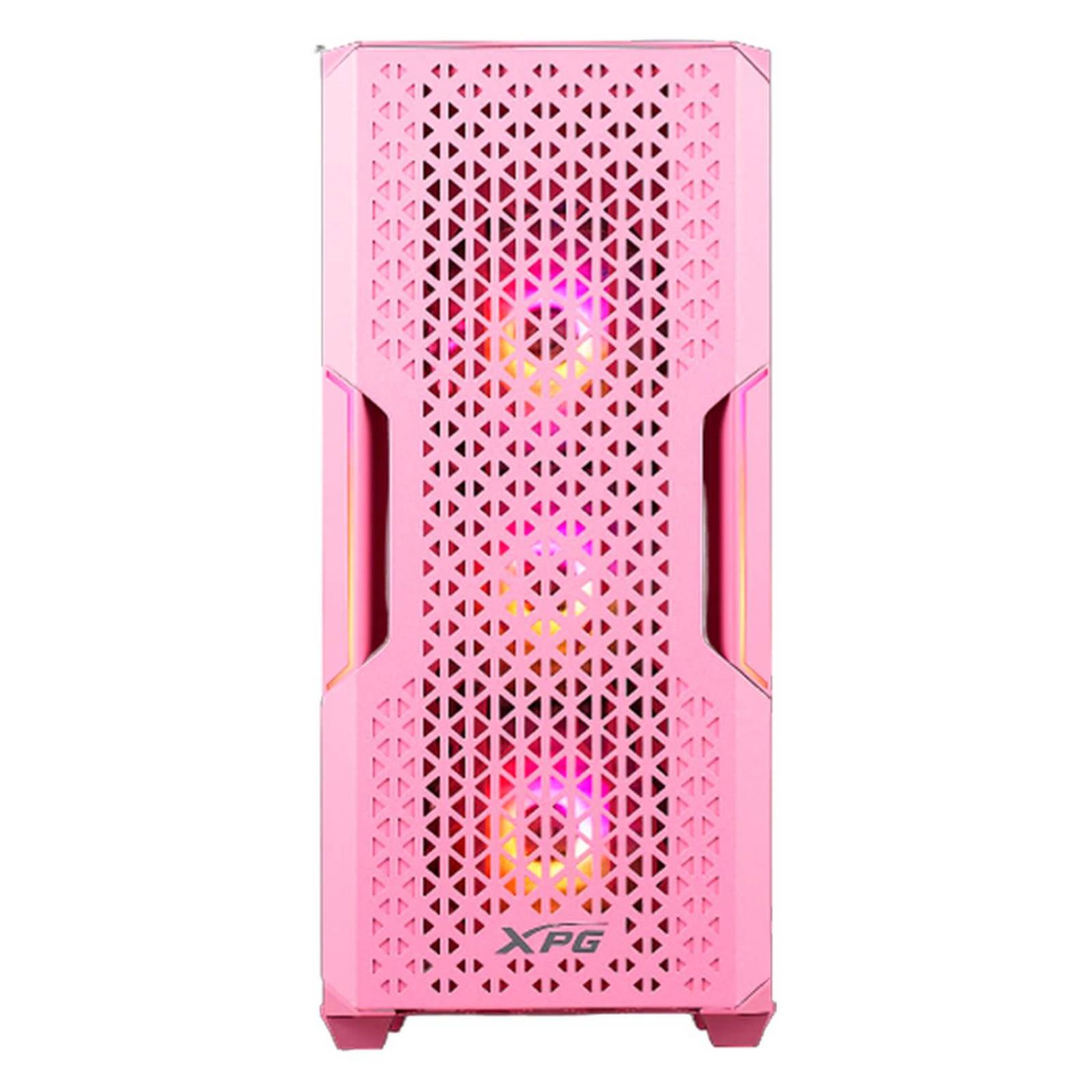 Gabinete Gamer XPG STARKER AIR ATX Media Torre 2 FAN Cristal Templado ARGB Rosa STARKERAIR-PKCUS 