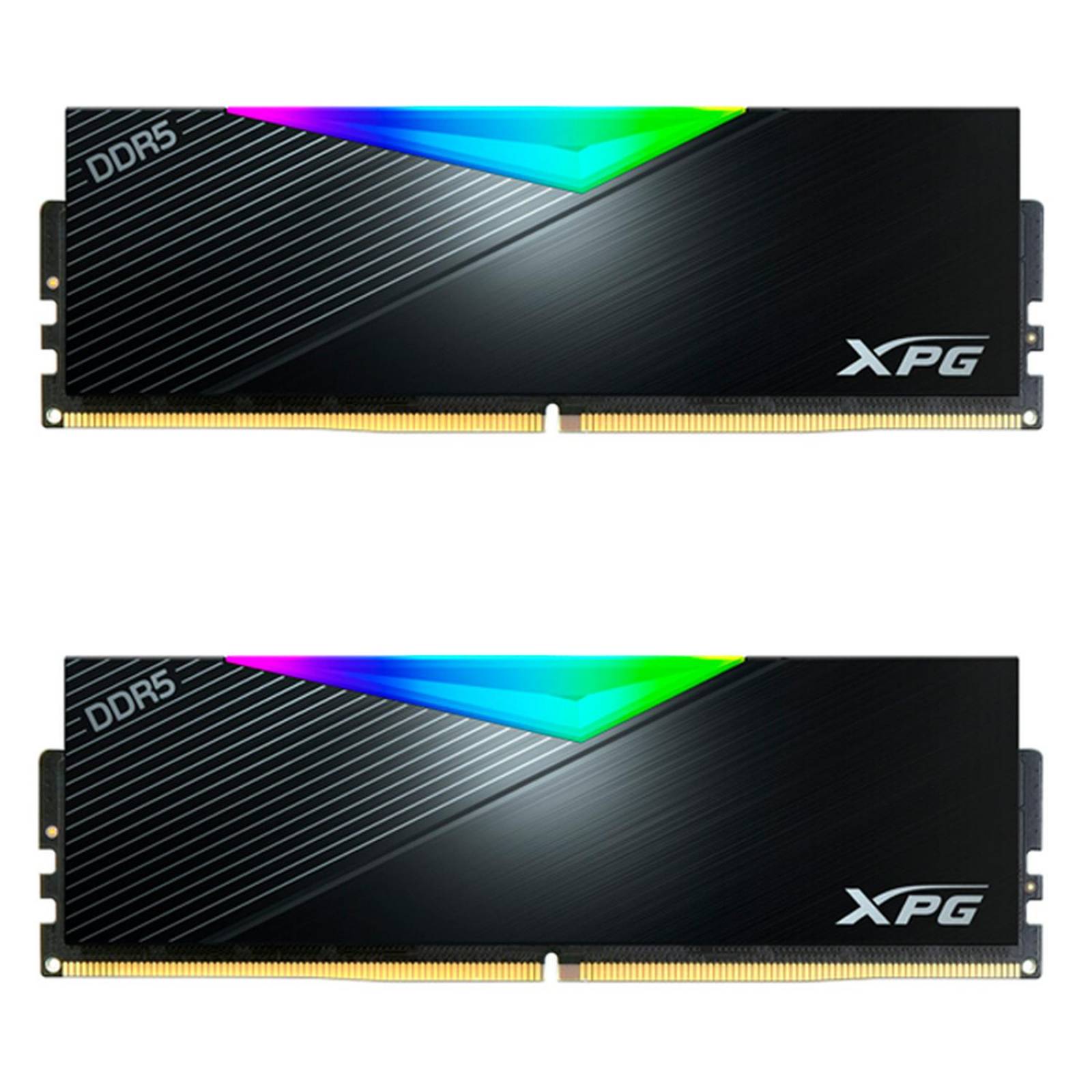 Memoria RAM DDR5 32GB 6000MHz XPG LANCER RGB Disipador 2x16GB Negro AX5U6000C4016G-DCLARBK 