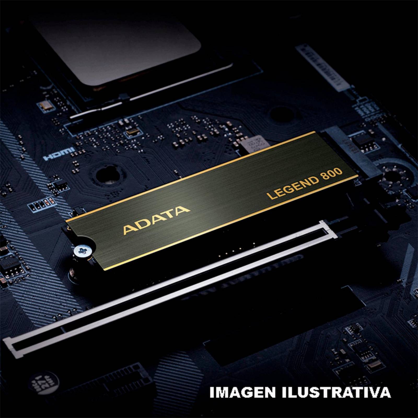 Unidad de Estado Solido SSD M.2 1TB ADATA Legend 800 NVMe PCIe 4.0 3500/2200 MB/s ALEG-800-1000GCS 