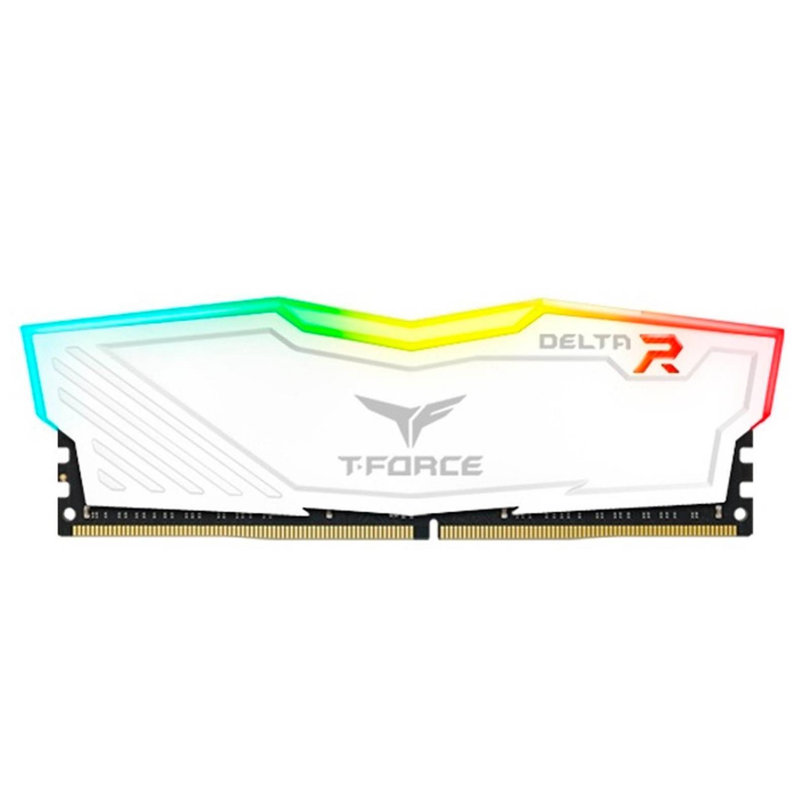 Memoria RAM DDR4 16GB 3200MHz TEAMGROUP T-FORCE DELTA RGB 1x16GB Blanco TF4D416G3200HC16F01 