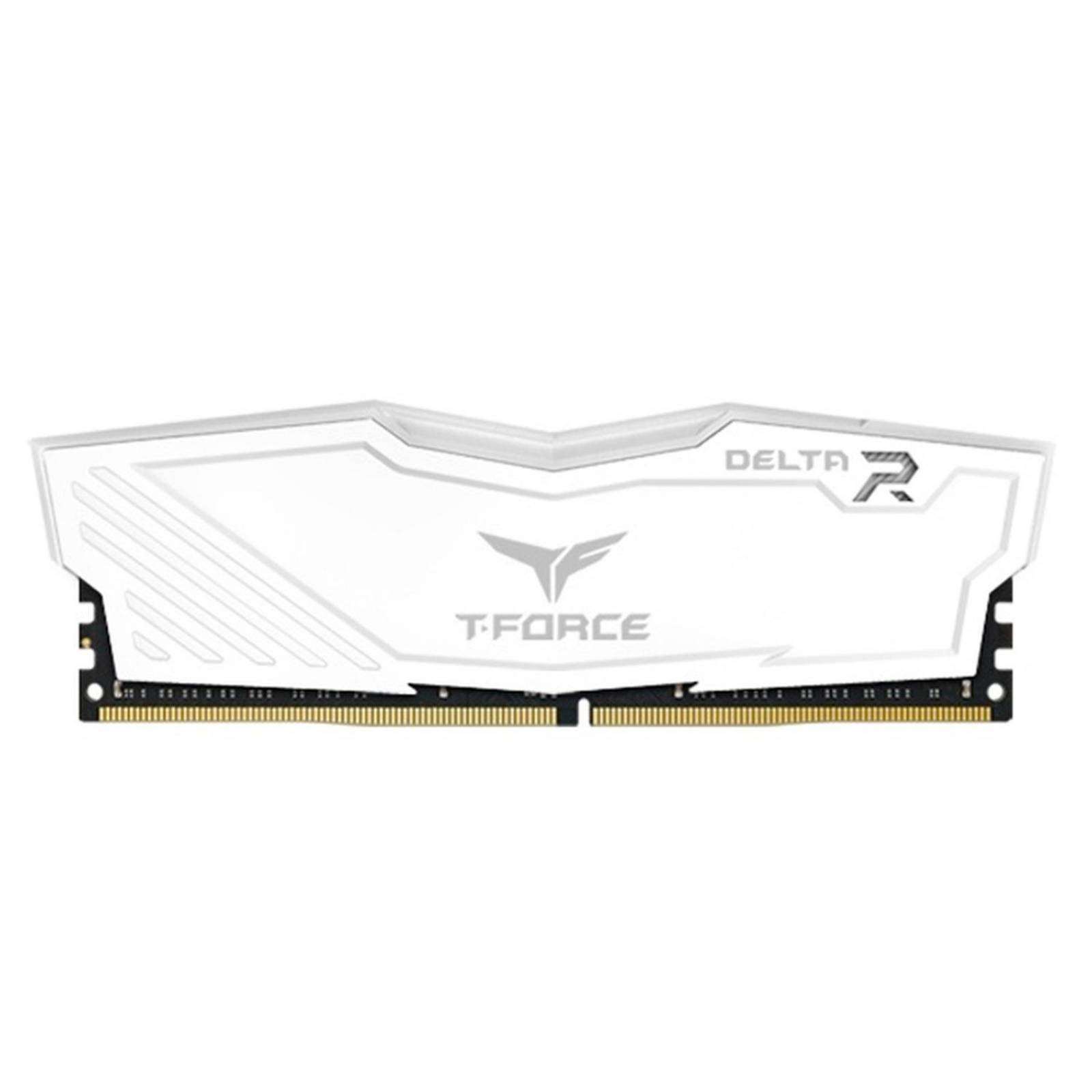 Memoria RAM DDR4 16GB 3200MHz TEAMGROUP T-FORCE DELTA RGB 1x16GB Blanco TF4D416G3200HC16F01 