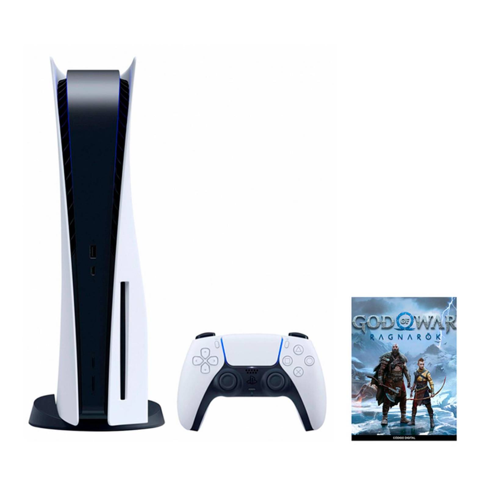 Consola PS5 PlayStation 5 825GB DVD 4K 120 FPS + God of War Ragnarok Digital 
