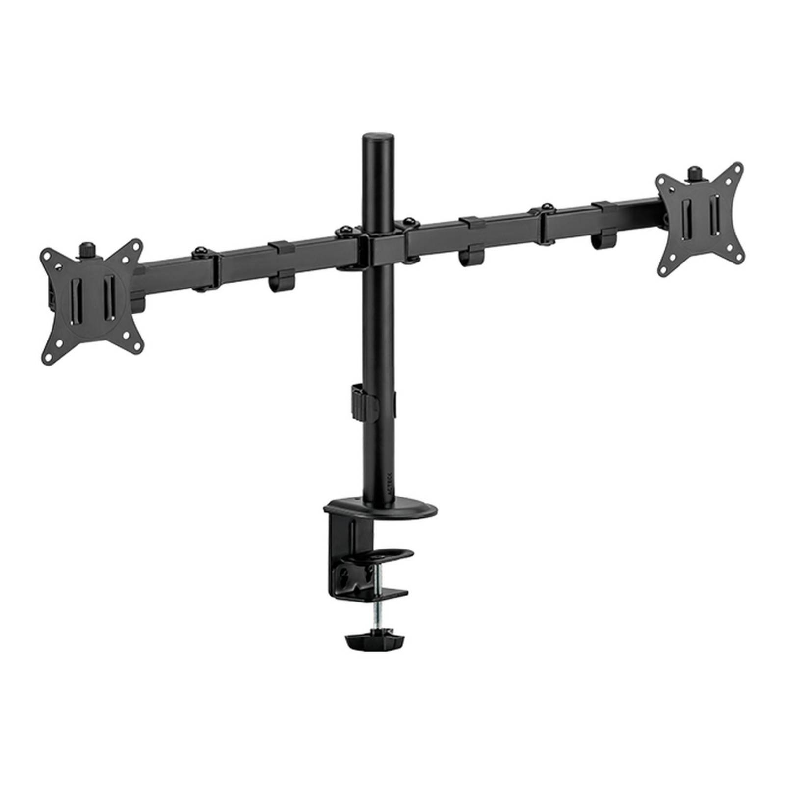 Soporte de Escritorio ACTECK ENFORCE ZONE SM490 Para Monitor Doble Ajustable Negro AC-934602 