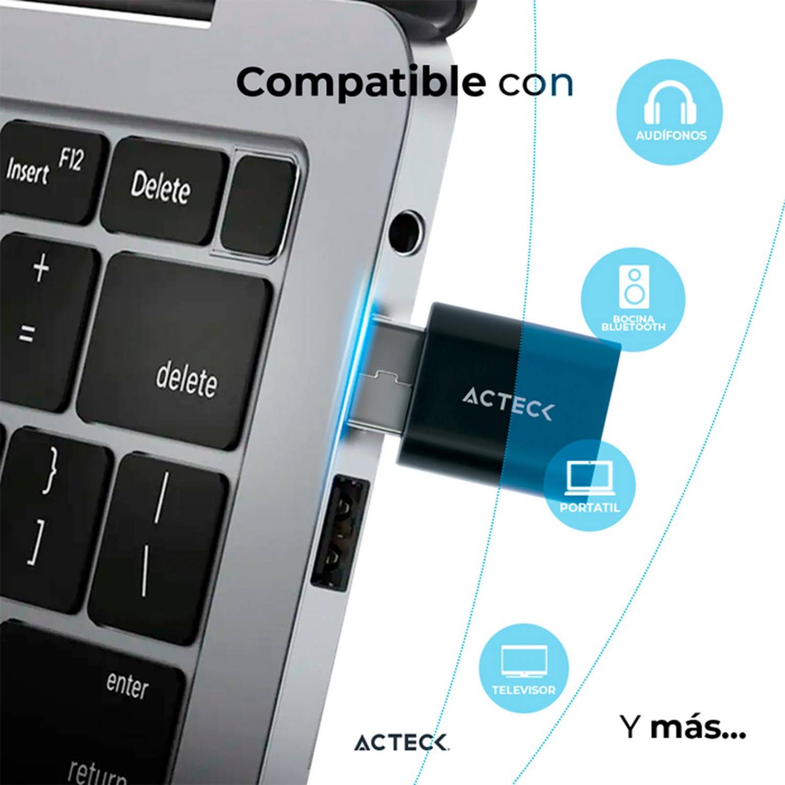 Receptor Bluetooth / Adaptador Bluetooth para Computadora Conexión USB –  DELED Electronica y Accesorios