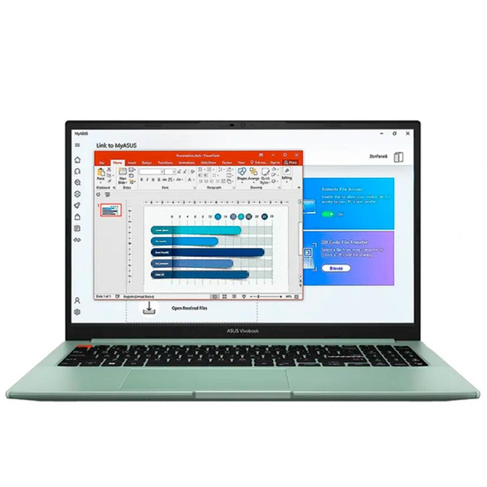 Laptop ASUS Vivobook S Core I5 12500H 8GB 512GB SSD 15.6 Verde Reacondicionado