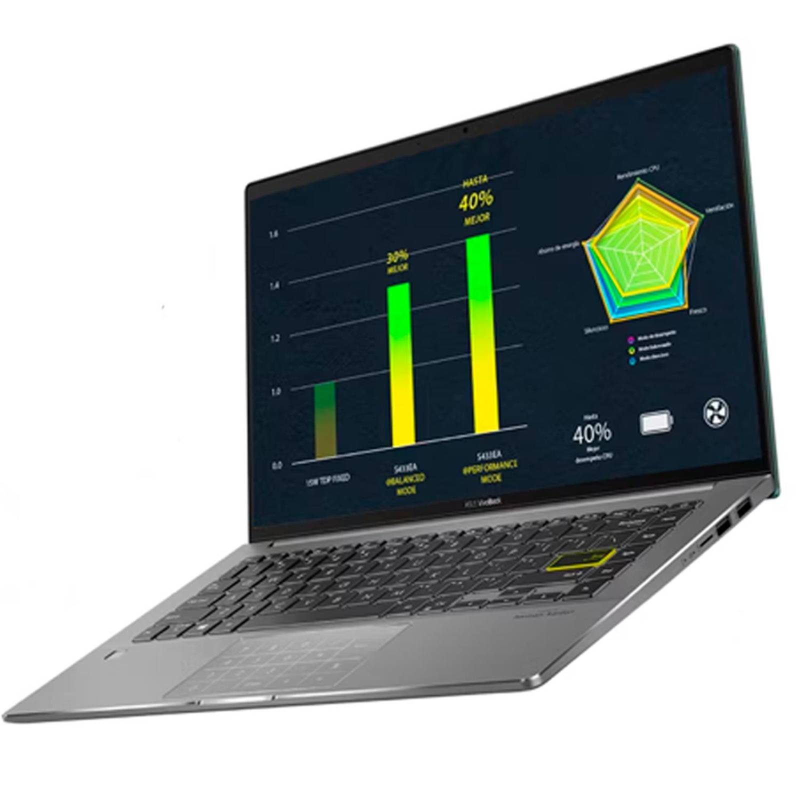 Laptop ASUS Vivobook S Core I5 1135G7 8GB 512GB SSD Verde Reacondicionado