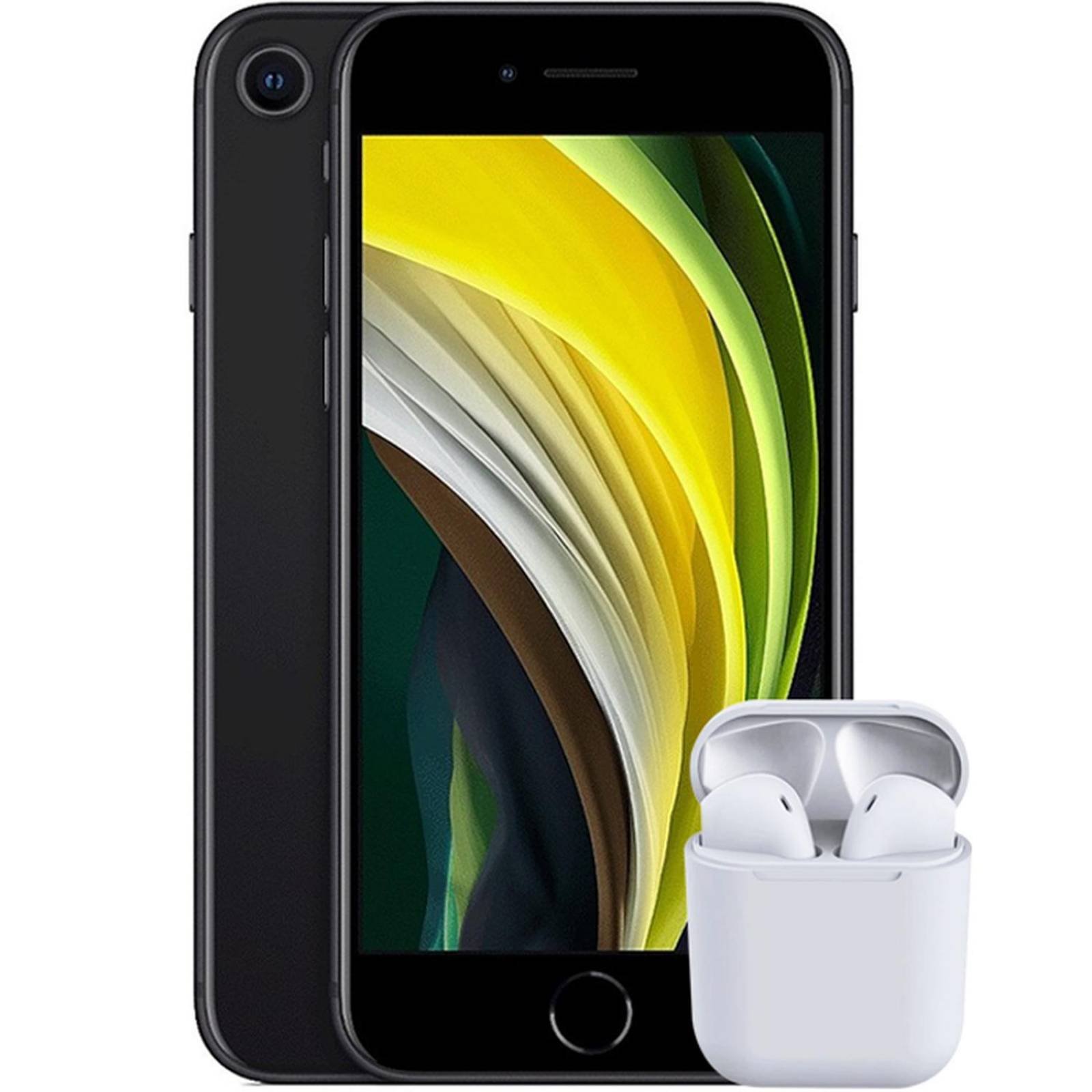 Celular APPLE iPhone SE 64GB 4.7 HD 12MP Negro + Audifonos Reacondicionado