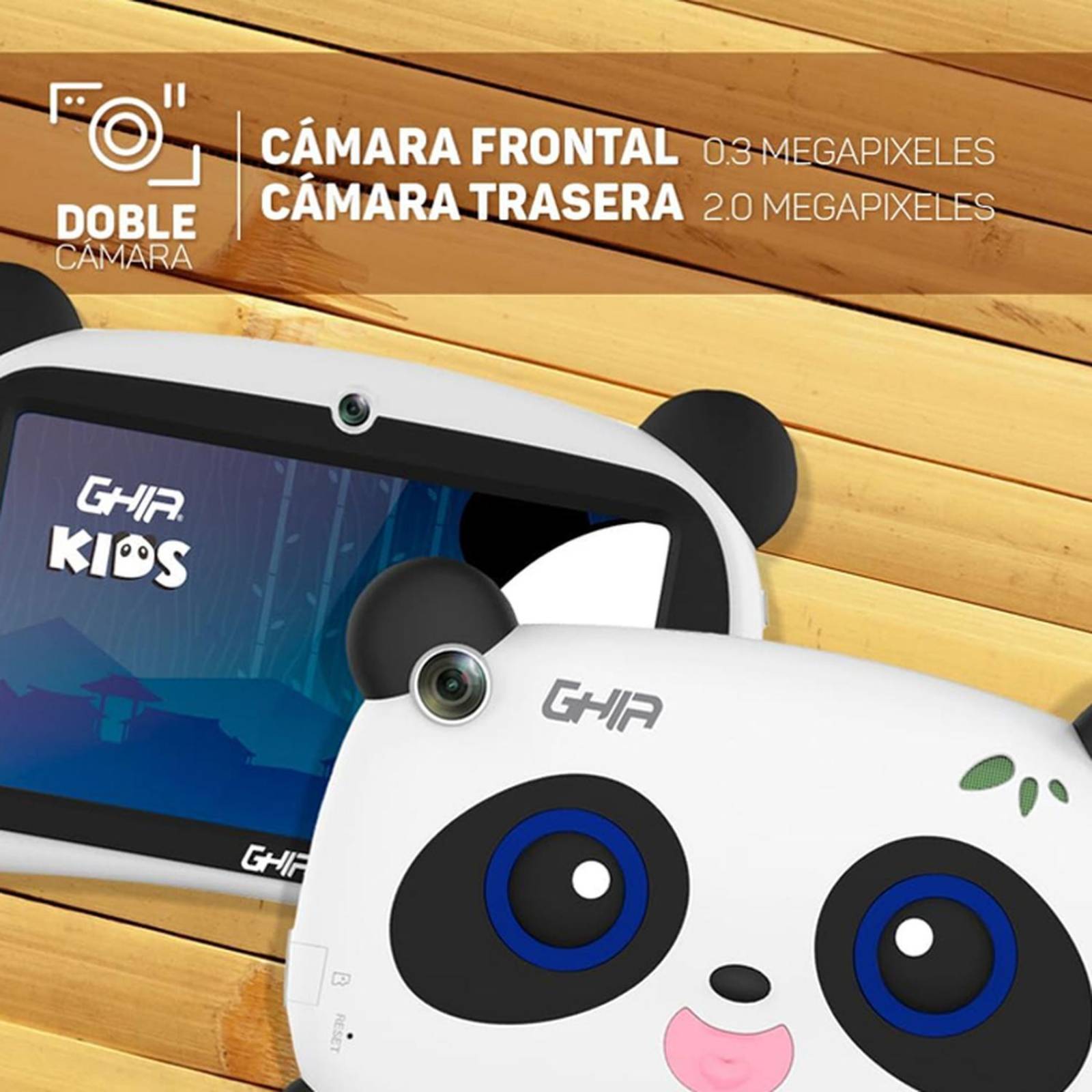 Tablet 7 Pulgadas GHIA Kids 2GB 32GB WiFi Android 11 GPND133A2 Panda