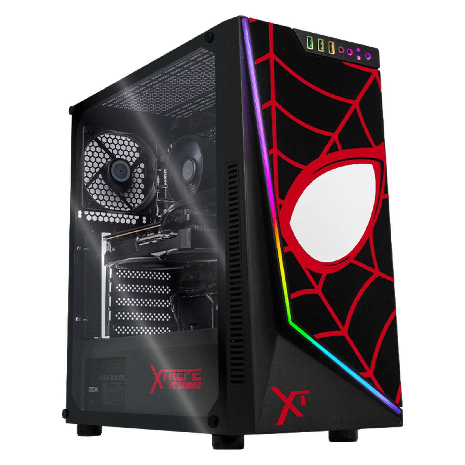 Xtreme PC Gaming AMD Radeon RX 7600 Ryzen 7 5700G 32GB SSD 500GB 3TB WIFI Spiderman 